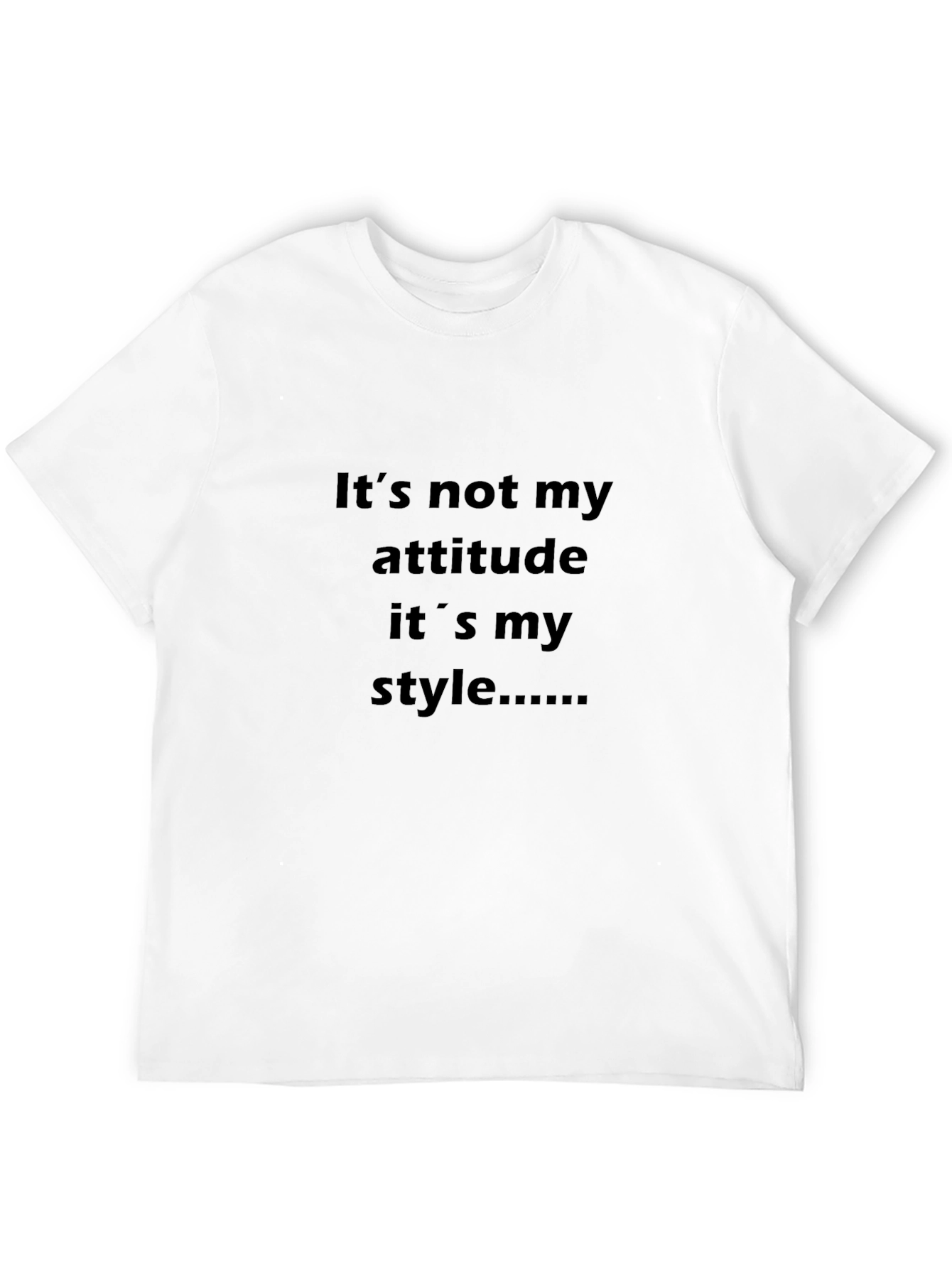 Attitude Style Graphic Print Tee - Trendy Casual Top