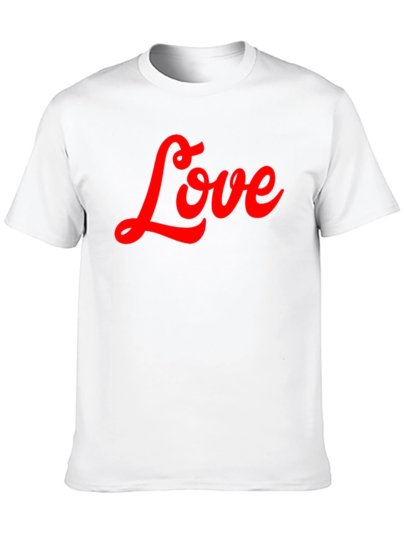 Love Script T-Shirt - Stylish Black Tee
