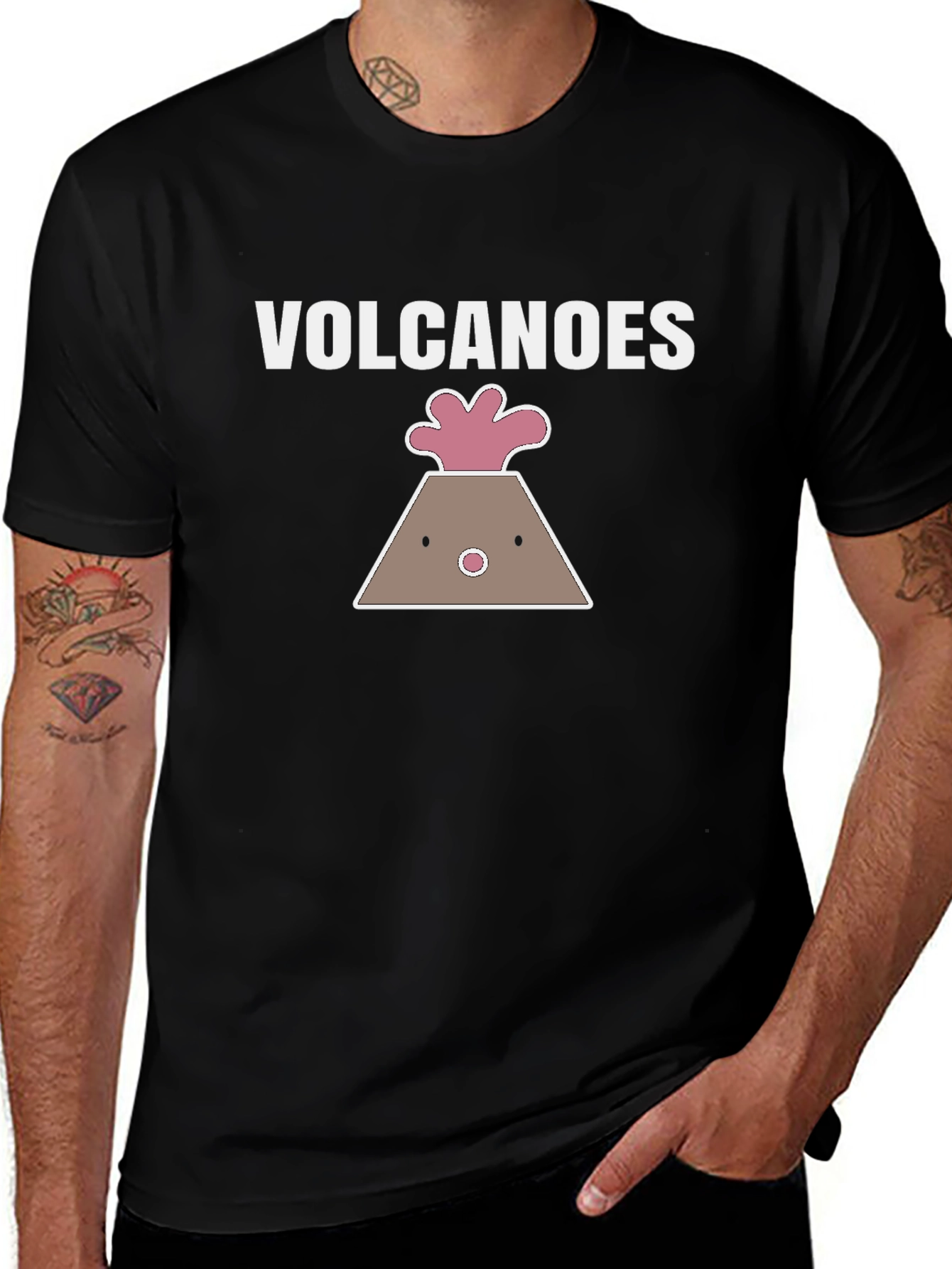 Volcanoes Graphic T-Shirt Funny Design Tee