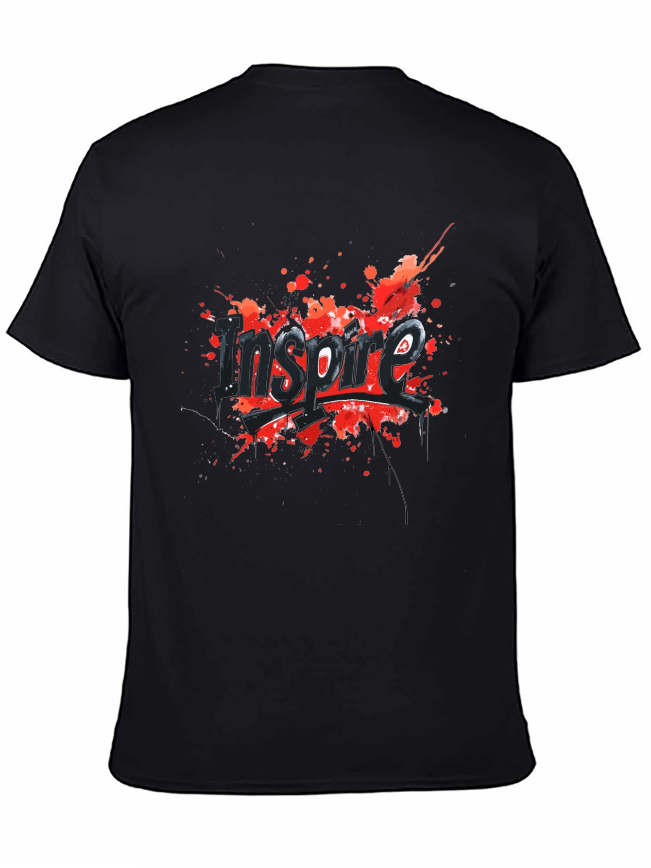 Inspire Graphic Tee - Black Cotton Blend