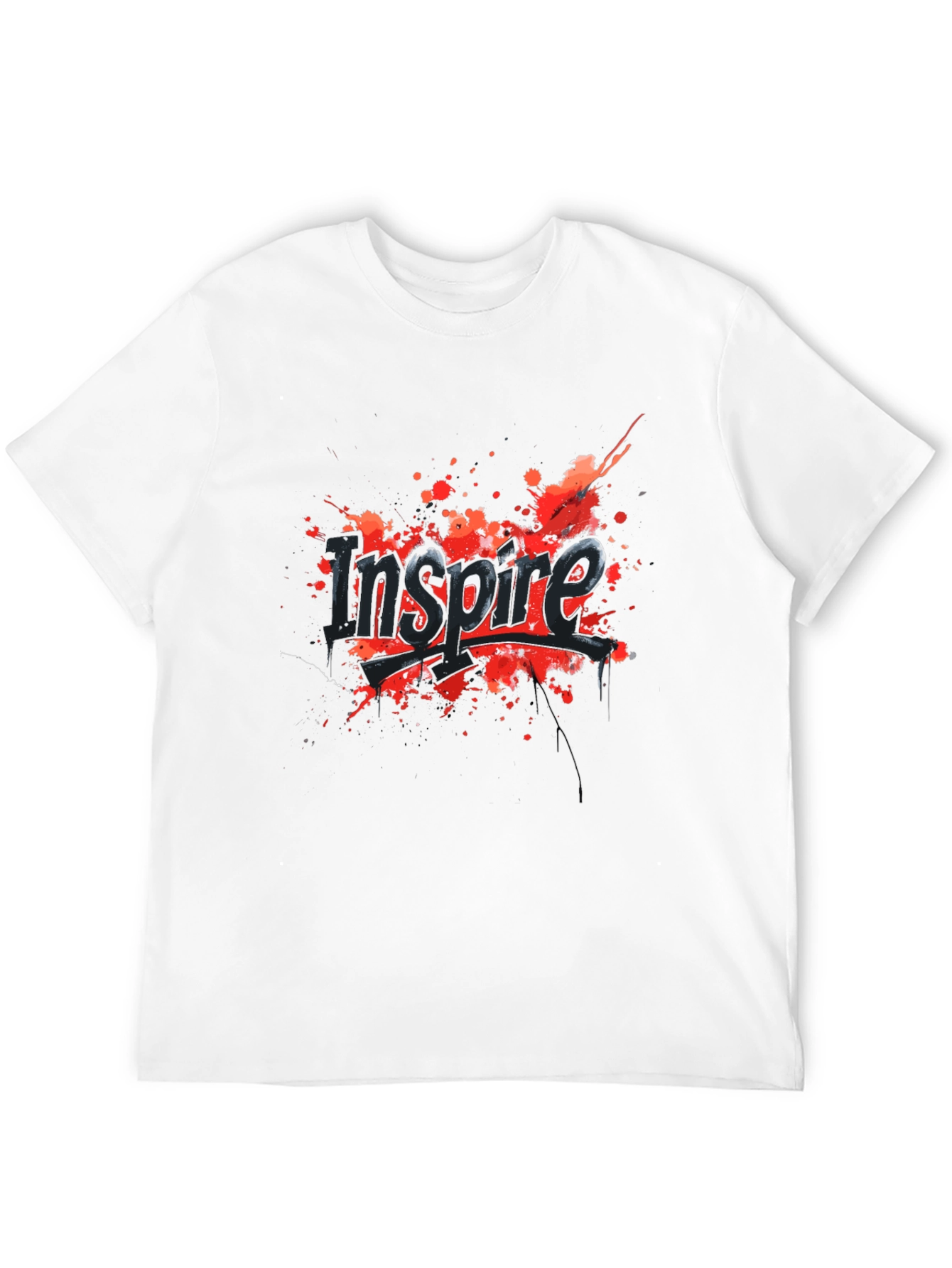 Inspire Graphic Tee - Black Cotton Blend
