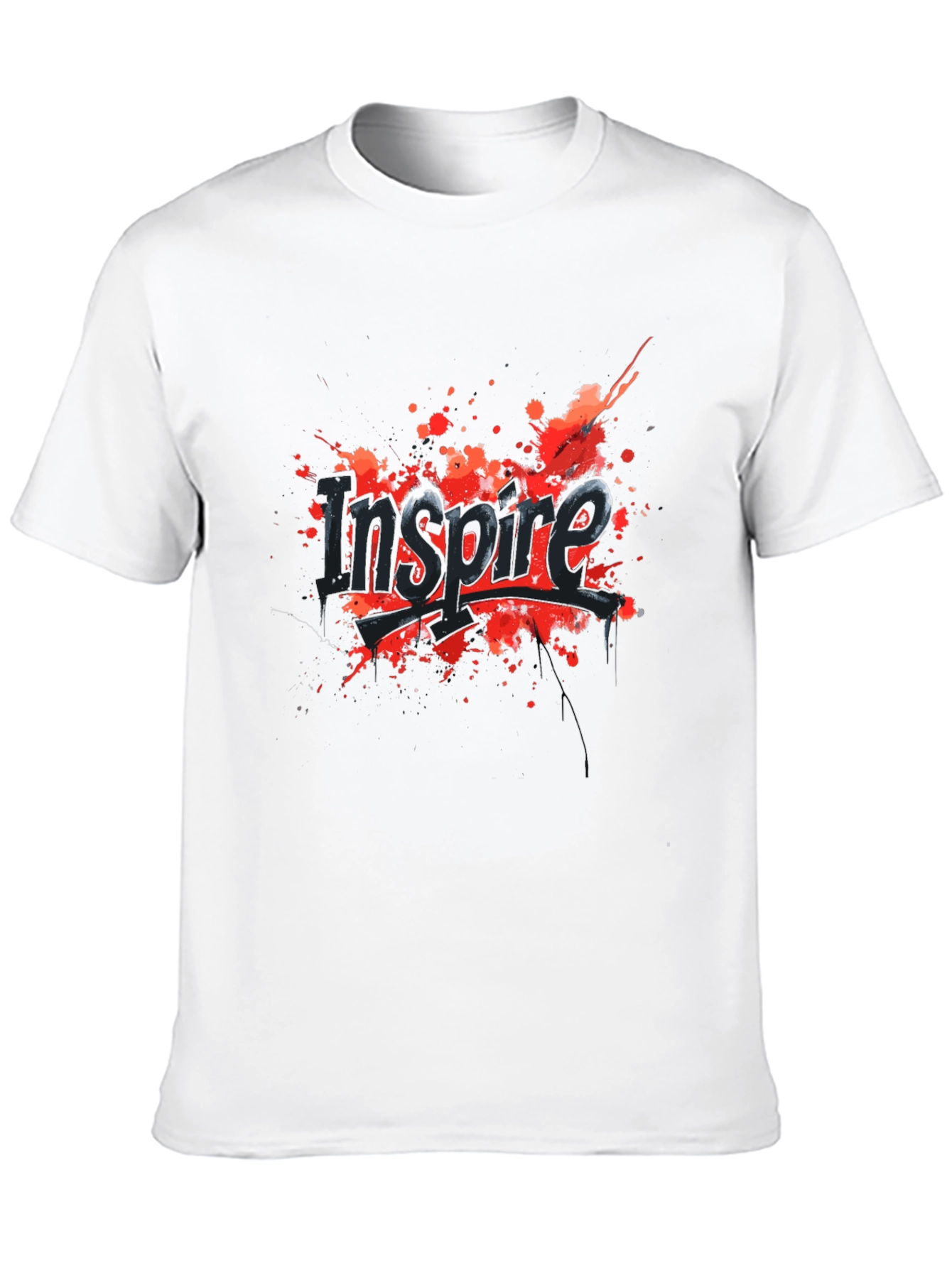 Inspire Graphic Tee - Black Cotton Blend