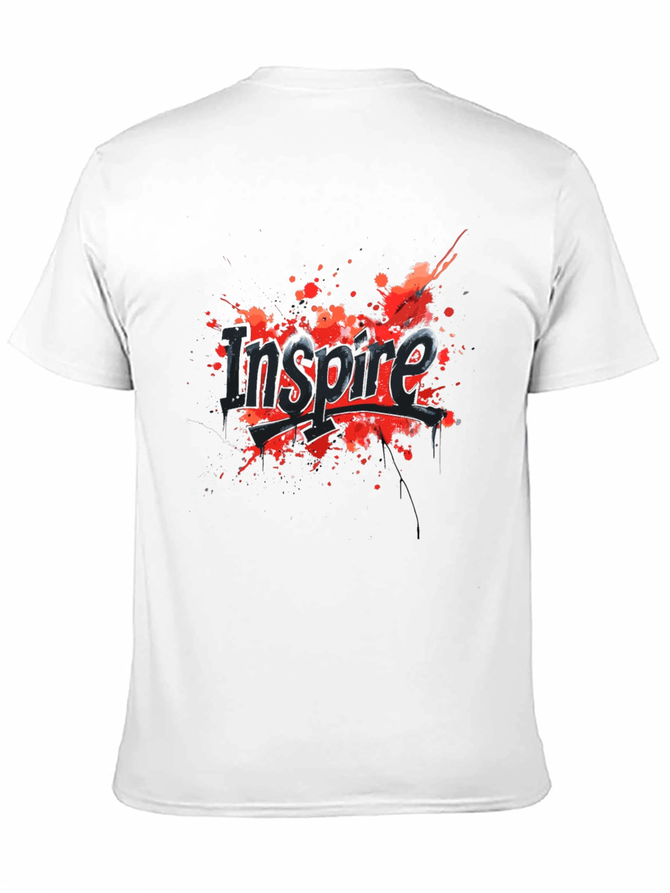 Inspire Graphic Tee - Black Cotton Blend