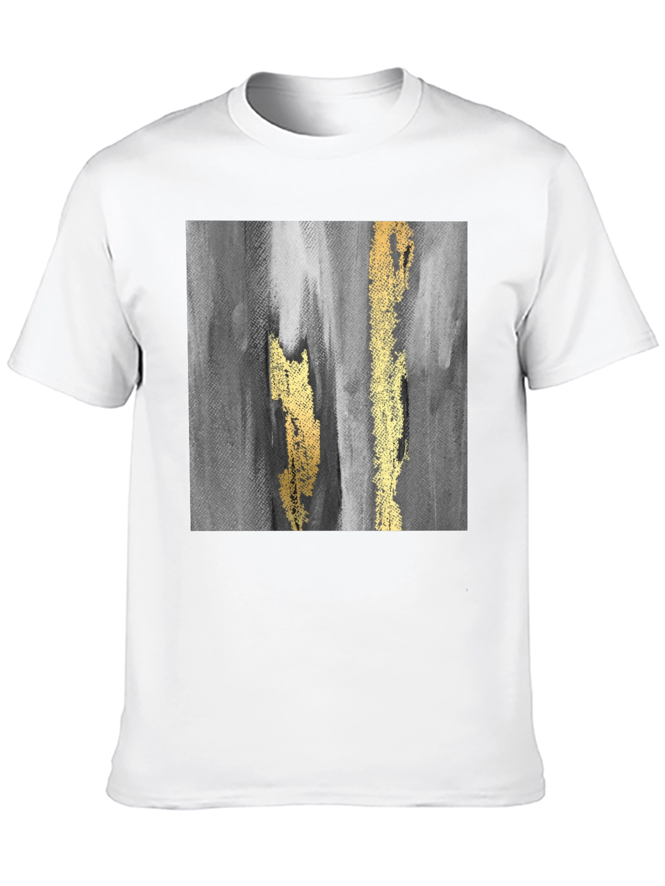 Abstract Art Graphic T-Shirt - Black