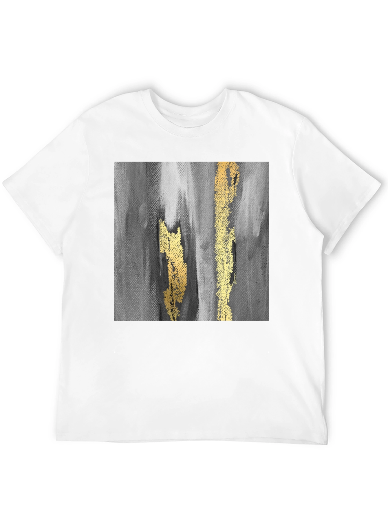 Abstract Art Graphic T-Shirt - Black