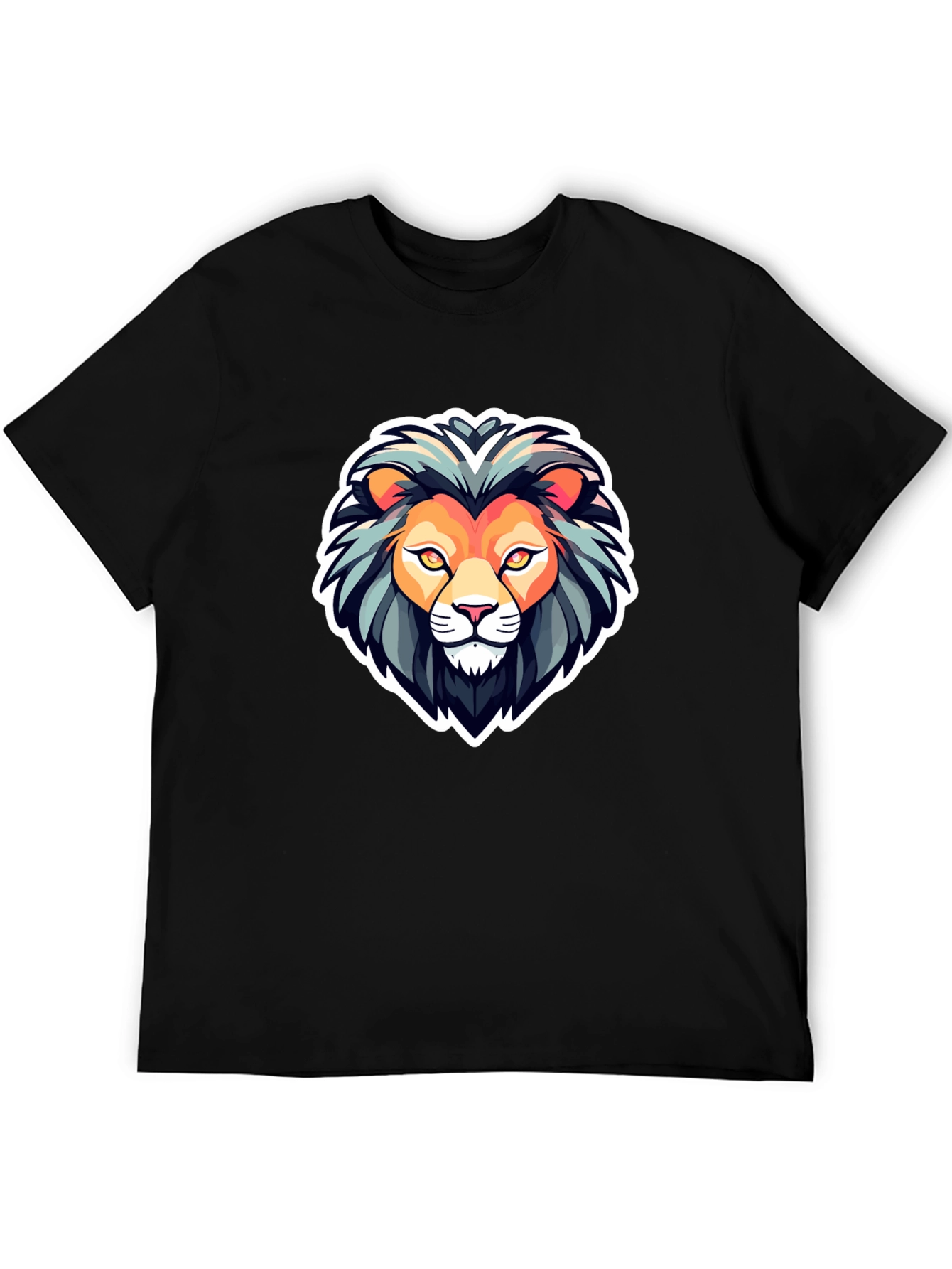 Lion Head Graphic T-Shirt - Bold & Stylish Design