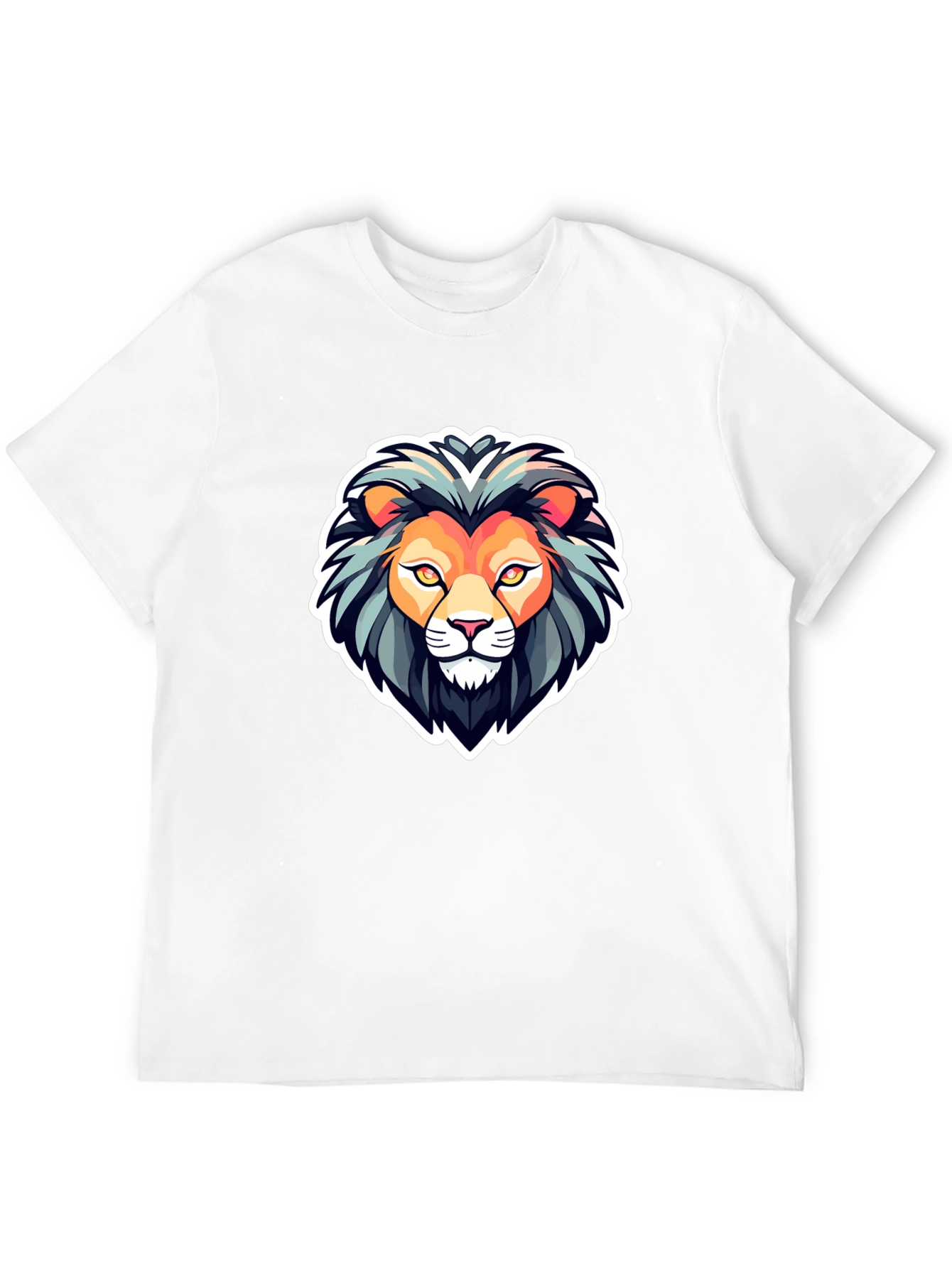 Lion Head Graphic T-Shirt - Bold & Stylish Design