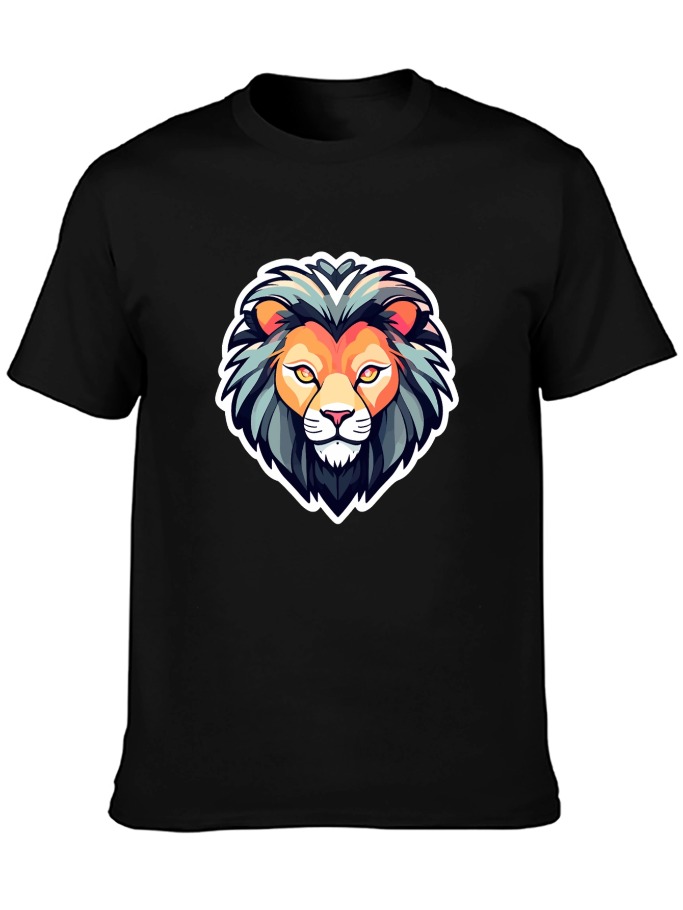 Lion Head Graphic T-Shirt - Bold & Stylish Design