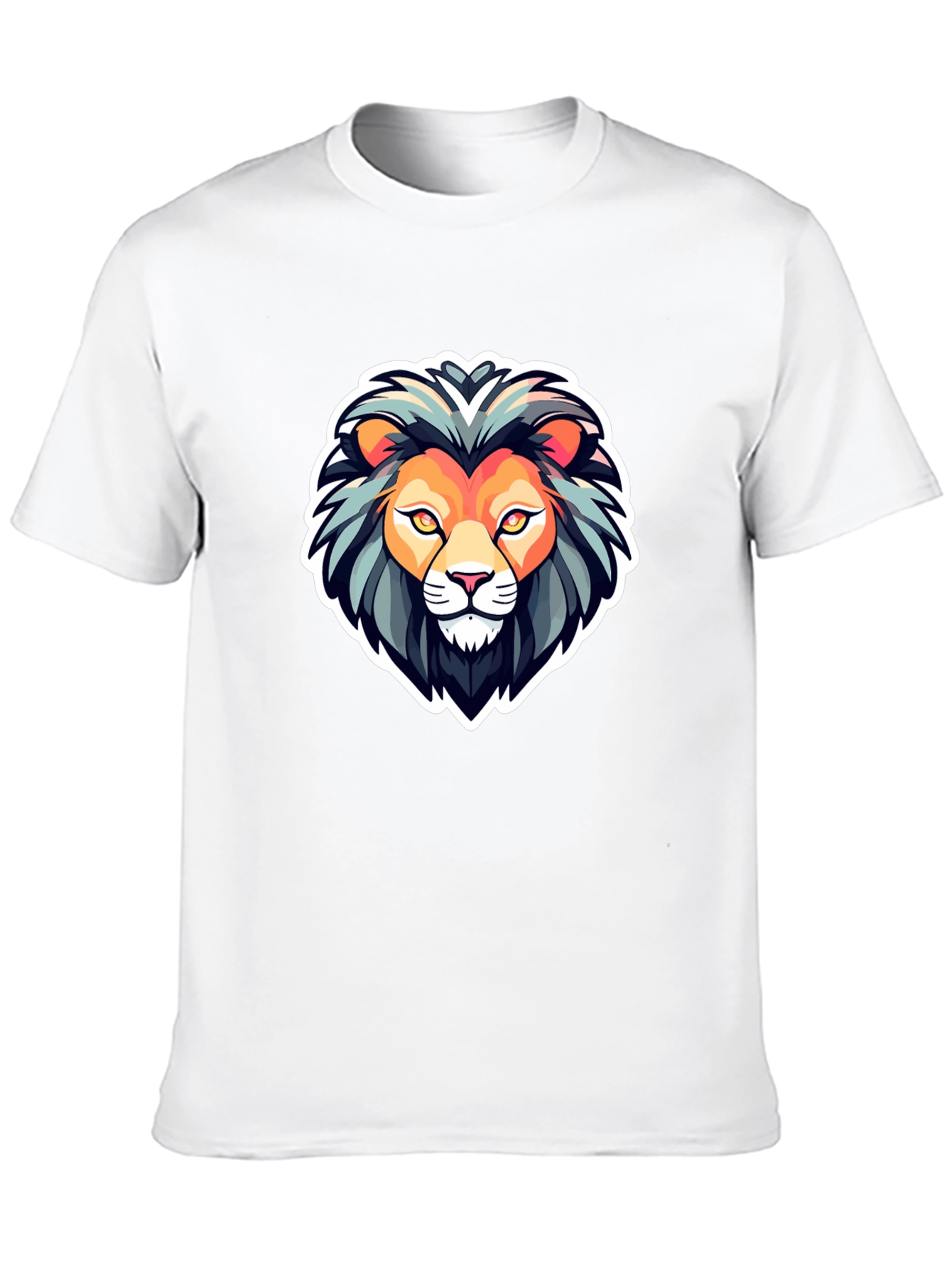 Lion Head Graphic T-Shirt - Bold & Stylish Design