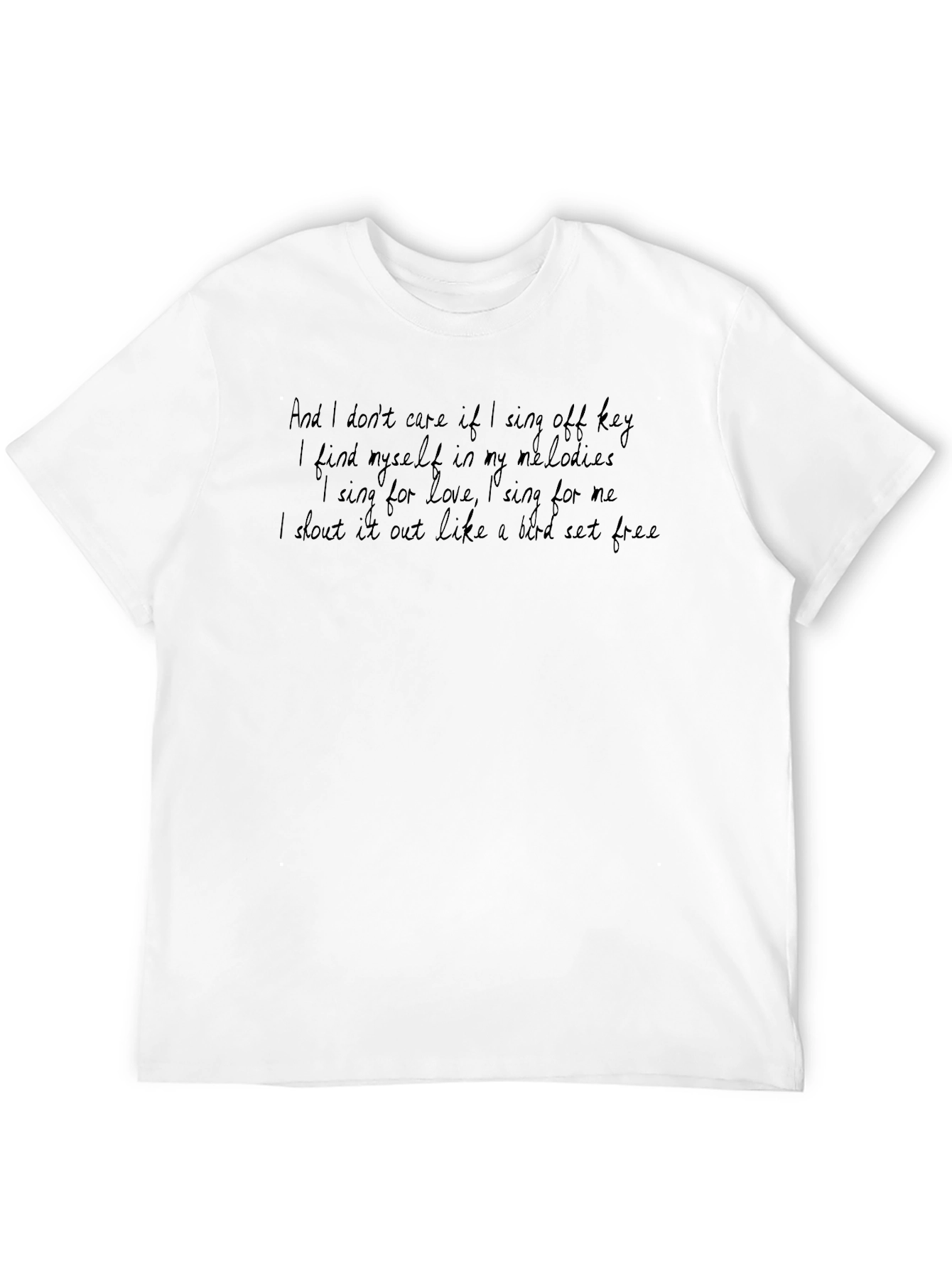 Sing Off Key Graphic T-Shirt