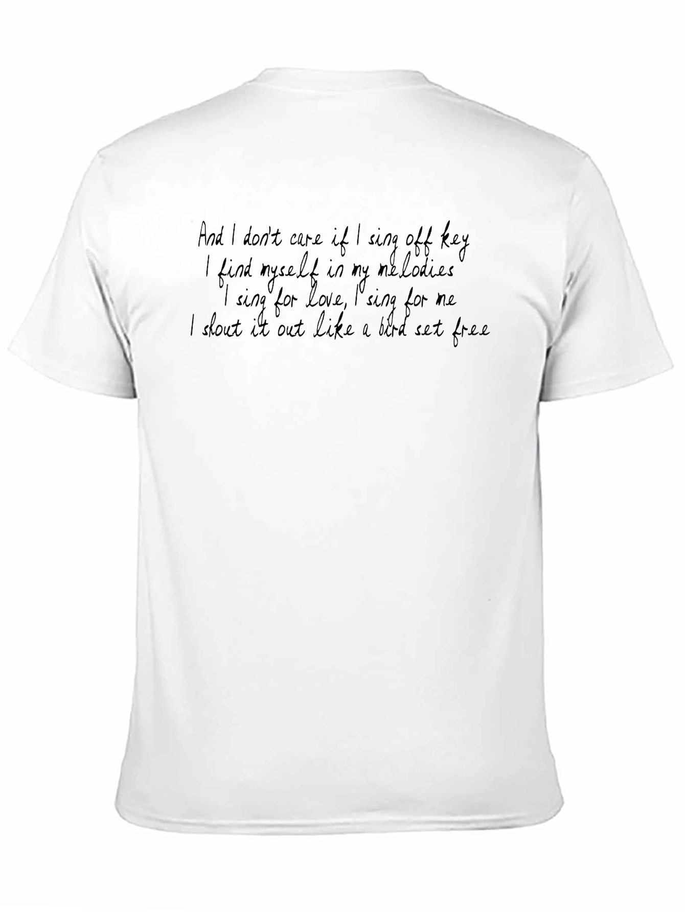 Sing Off Key Graphic T-Shirt