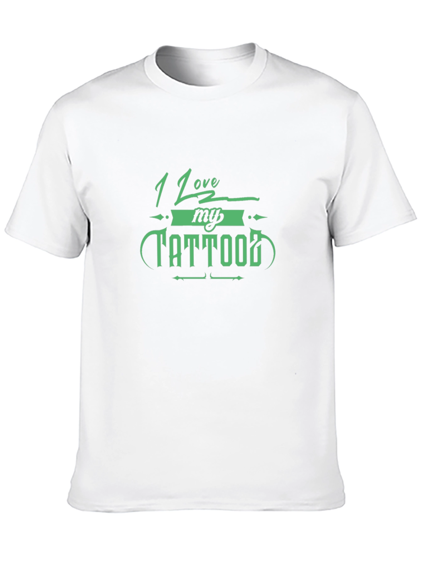 I Love My Tattoo Black Graphic T-Shirt