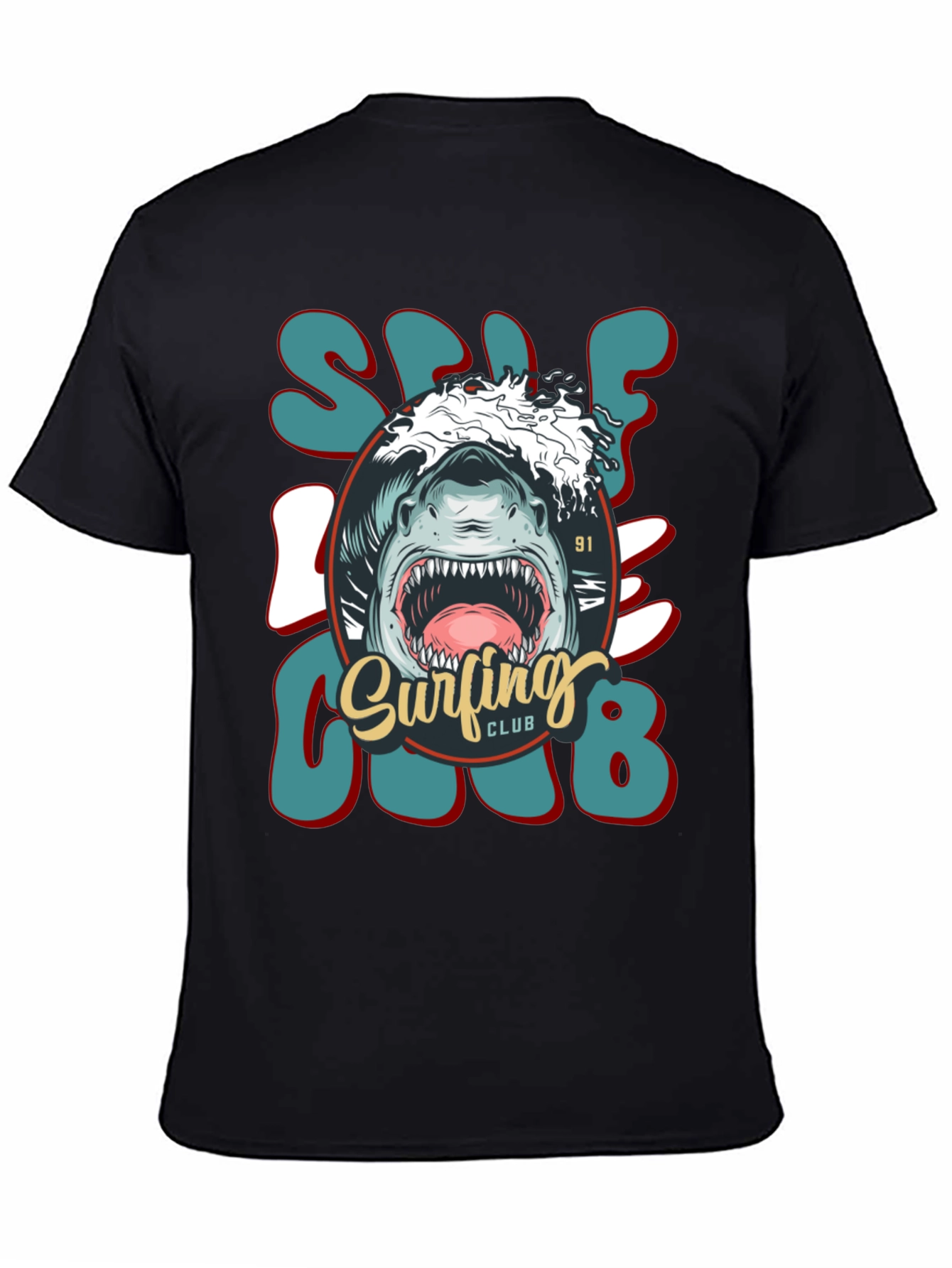 Shark Surfing Club Tee