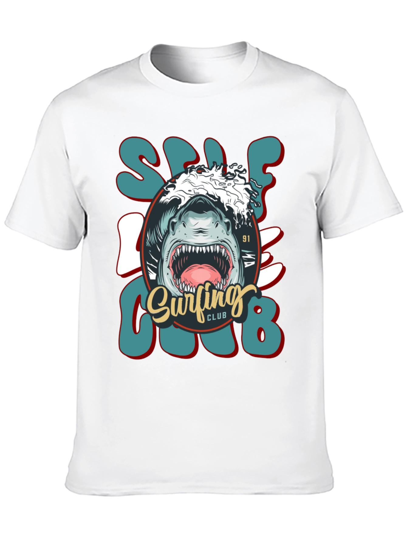 Shark Surfing Club Tee
