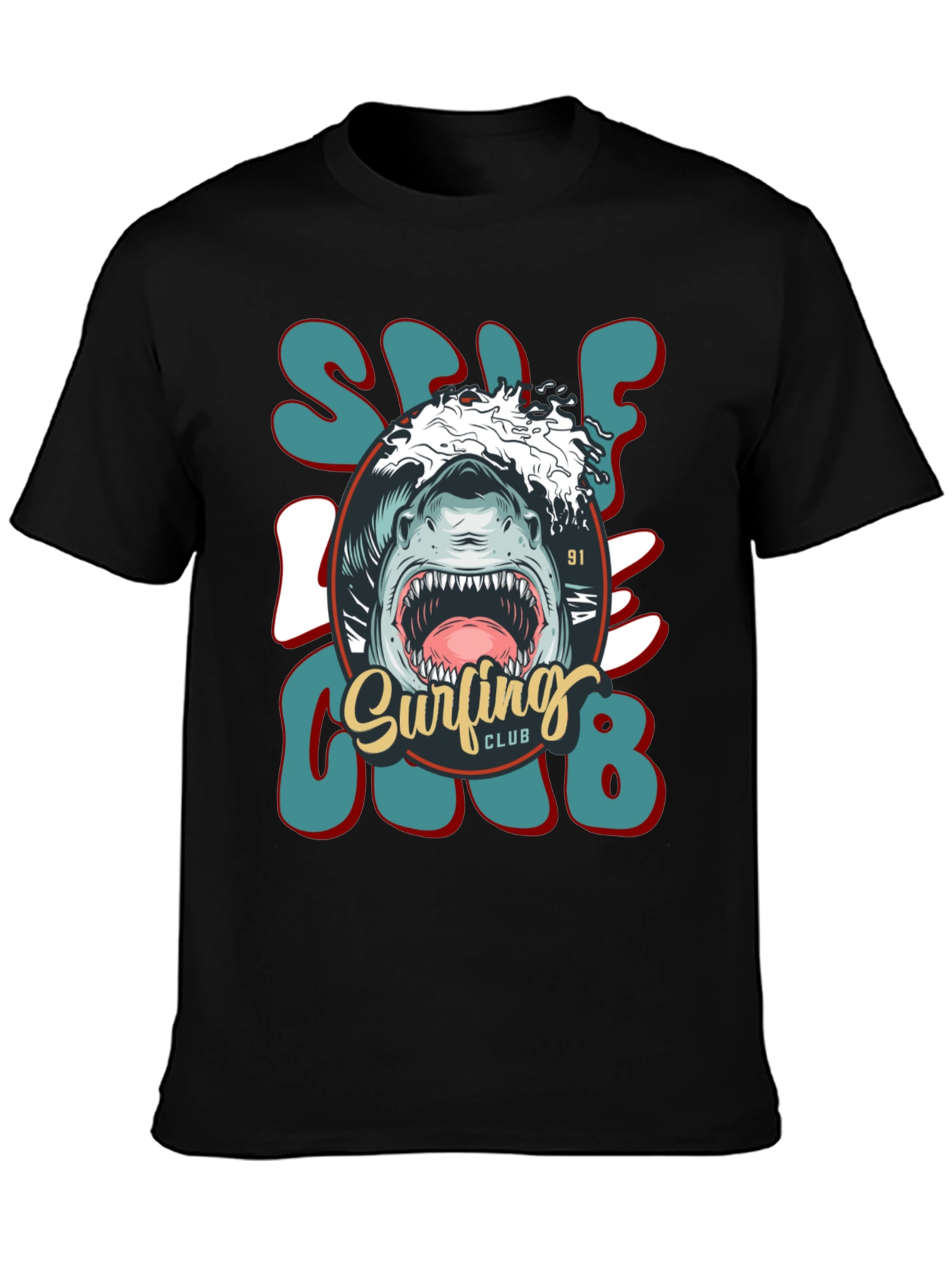 Shark Surfing Club Tee