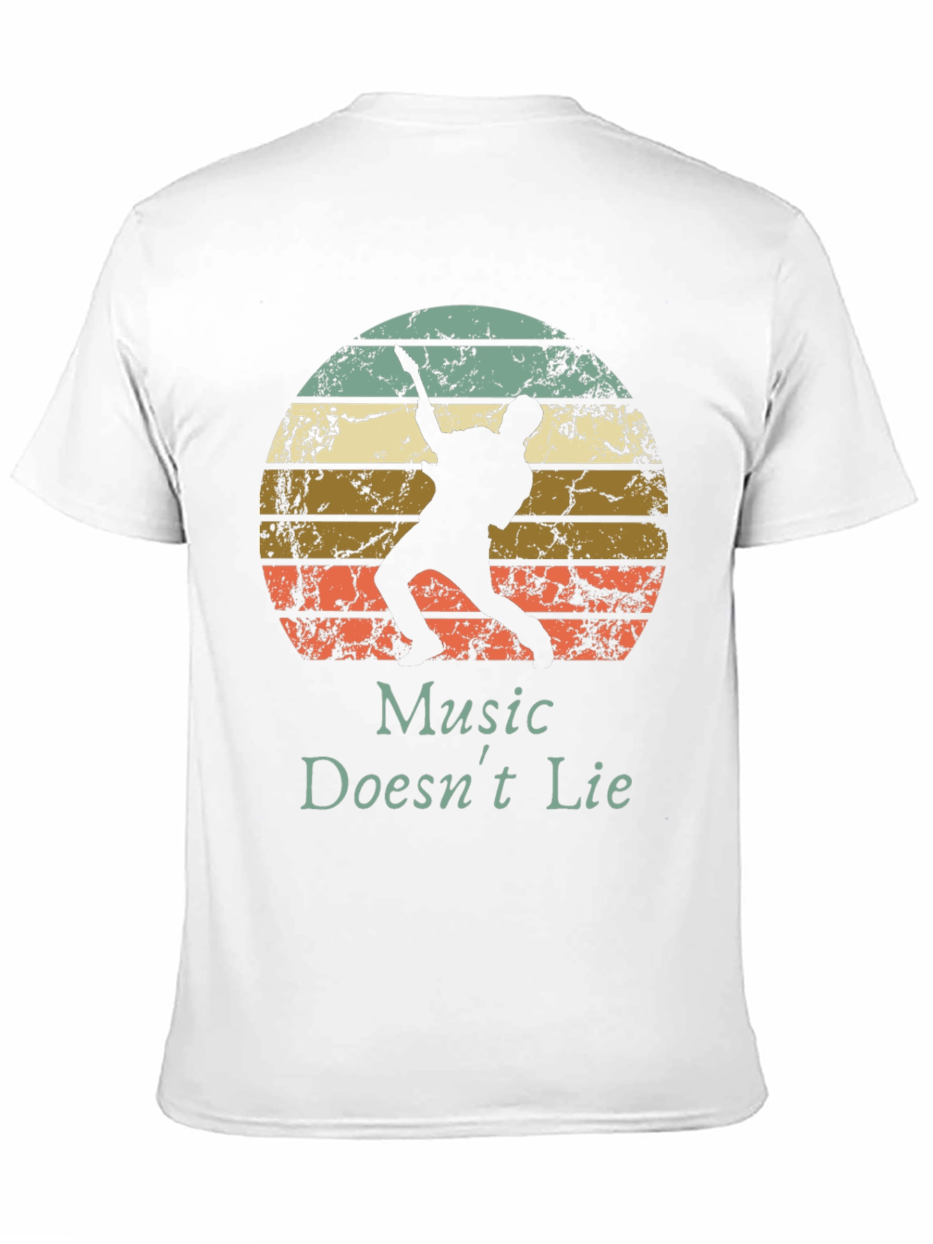 Music Doesnt Lie Retro Graphic Tee