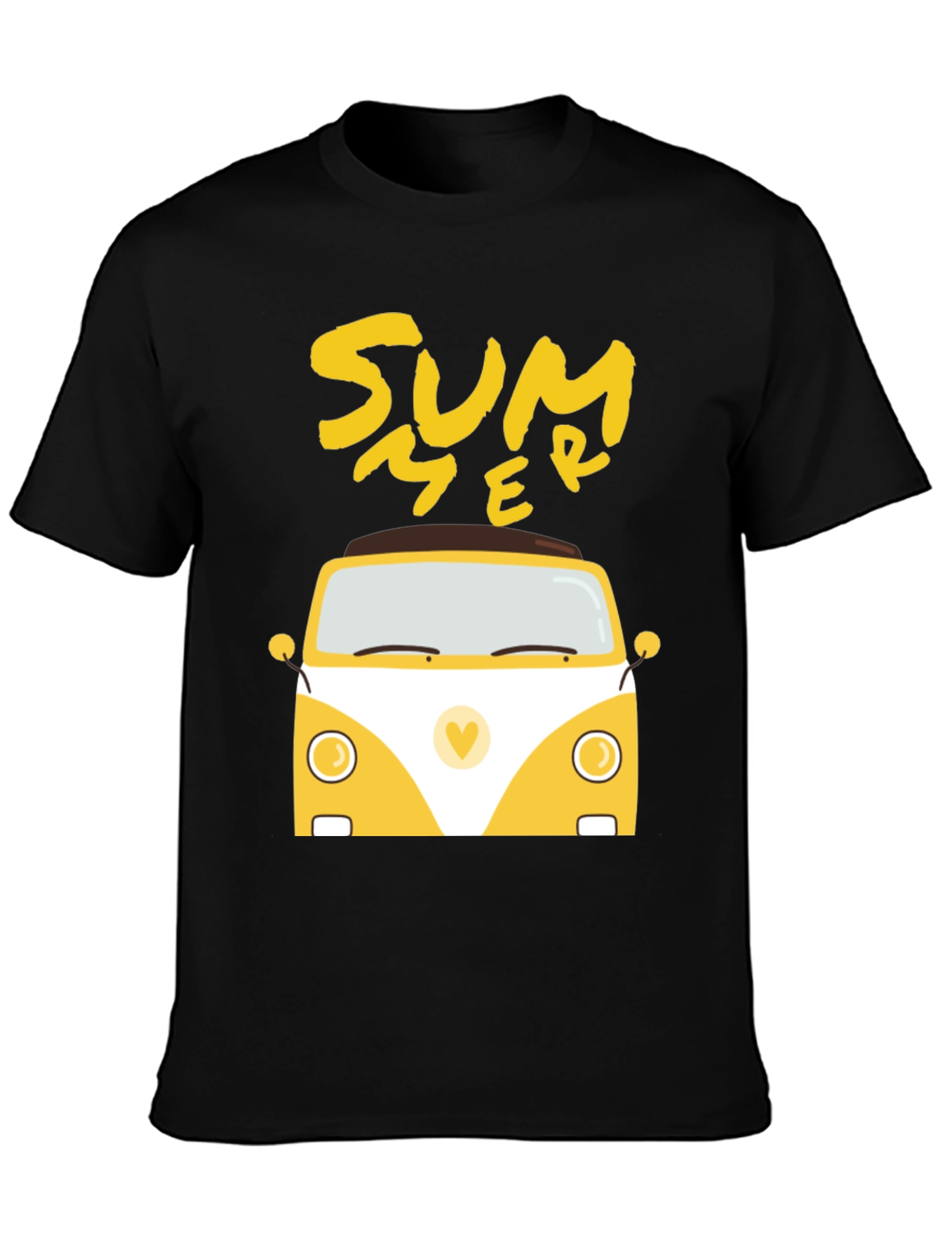 Summer Van Graphic Tee - Black