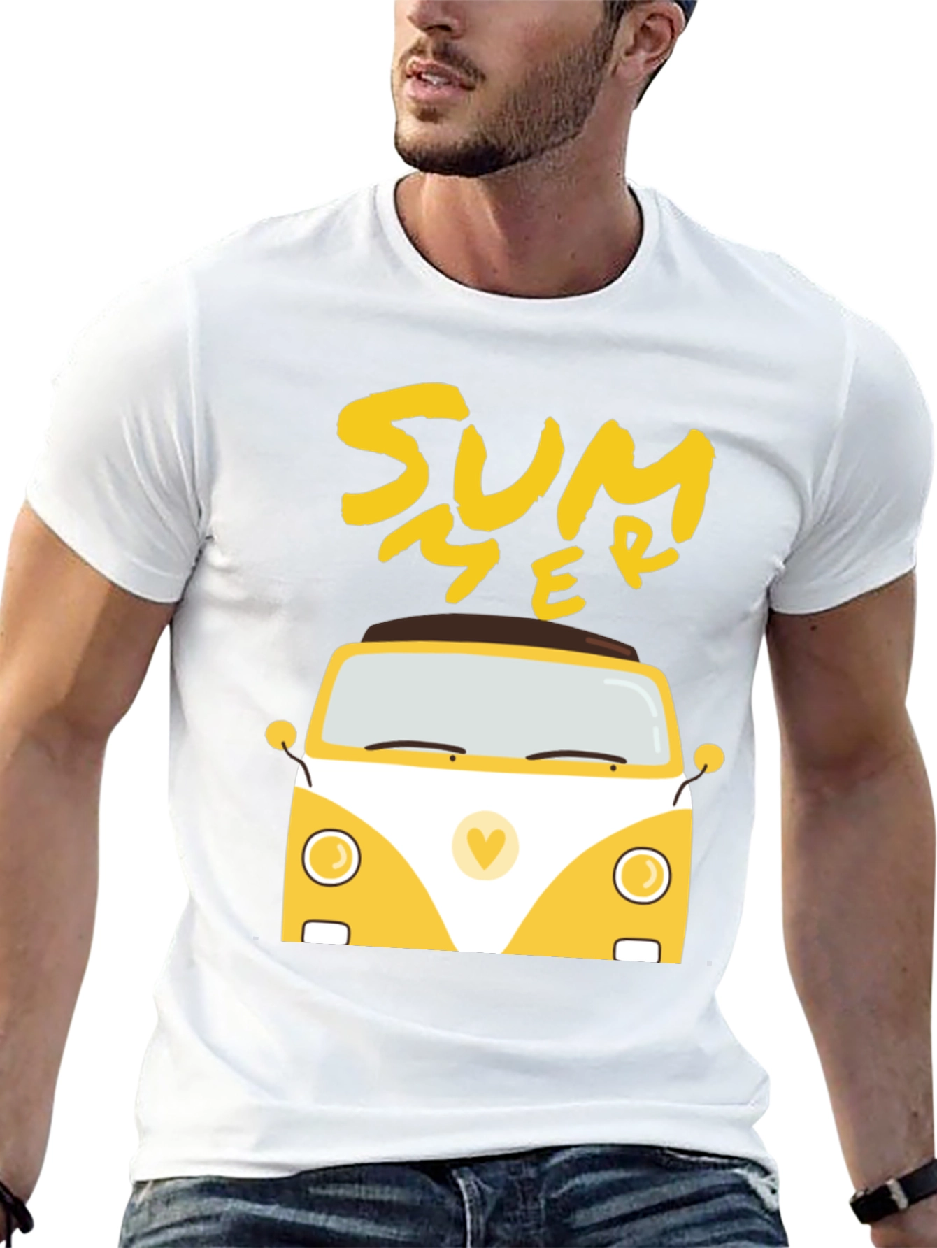 Summer Van Graphic Tee - Black