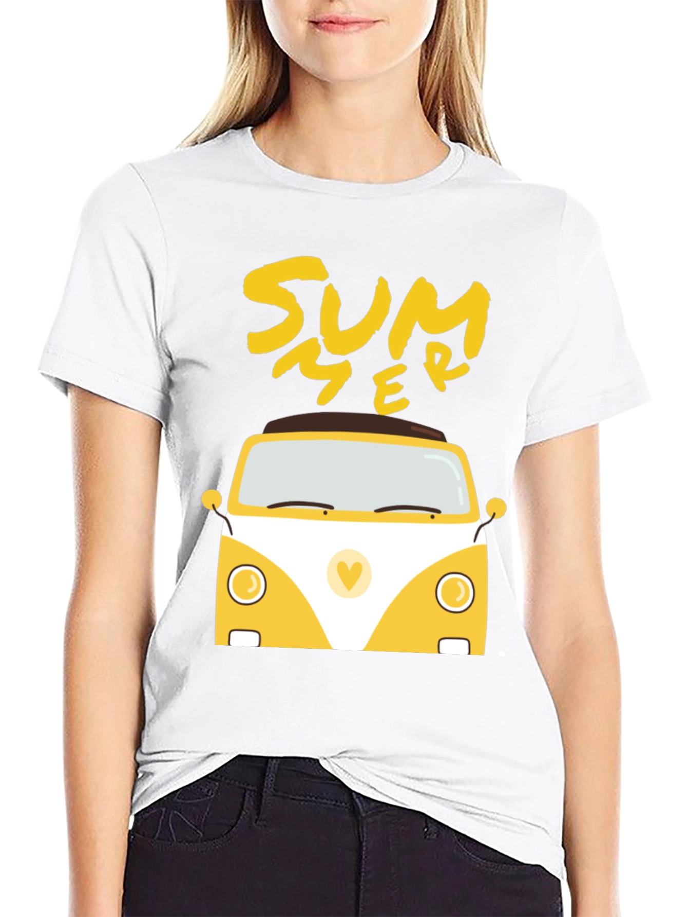 Summer Van Graphic Tee - Black