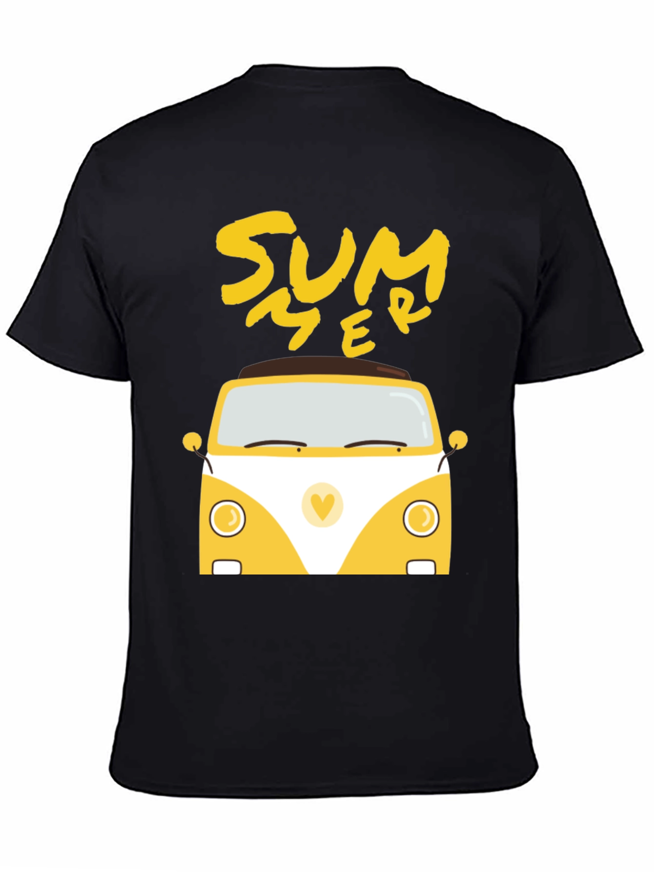 Summer Van Graphic Tee - Black