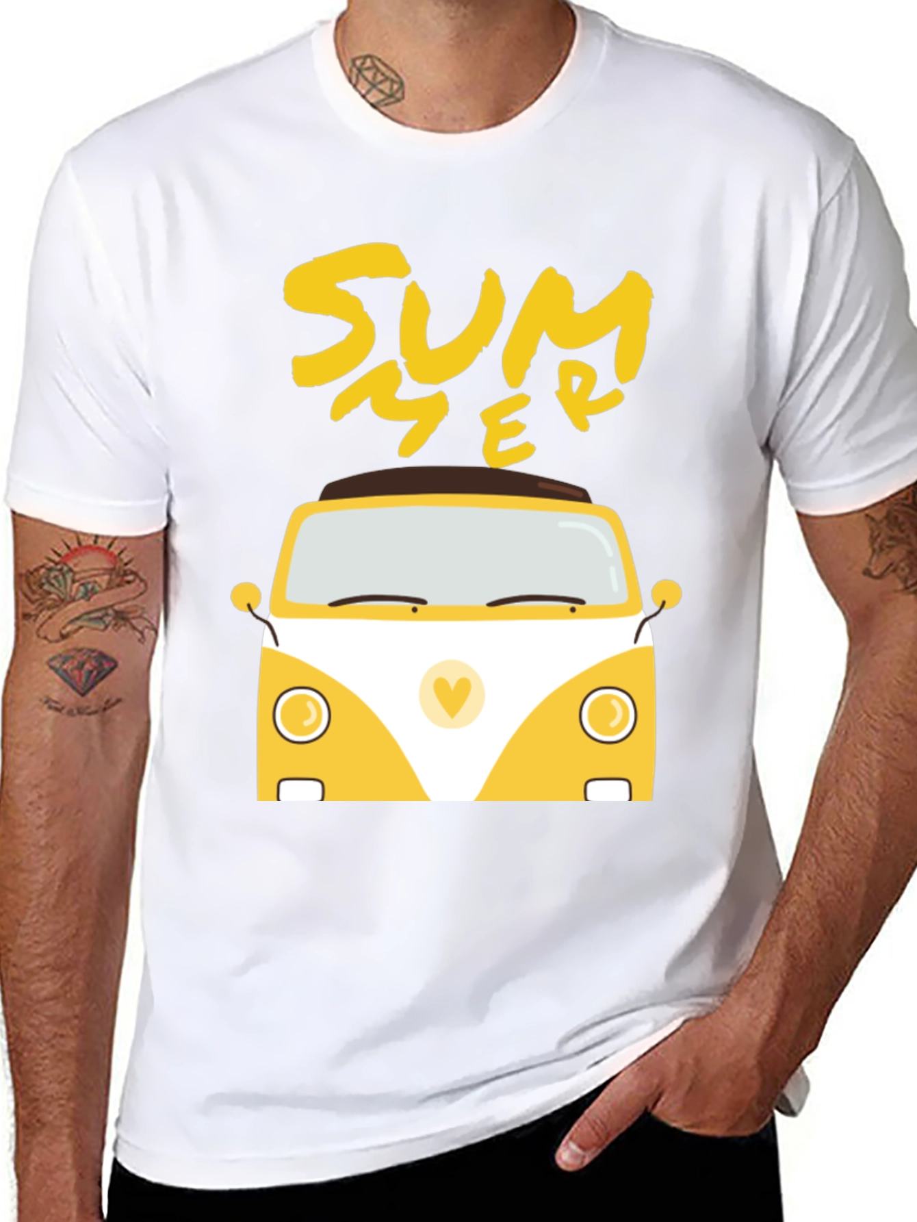 Summer Van Graphic Tee - Black