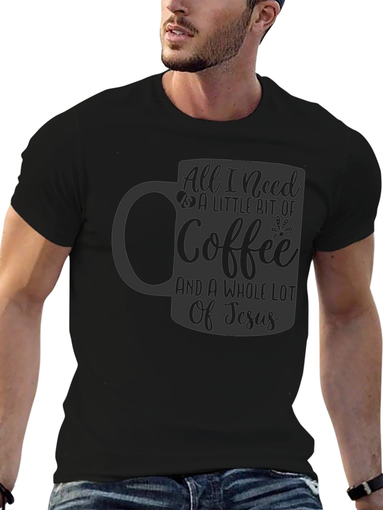 Coffee and Jesus T-Shirt - Christian Graphic Tee