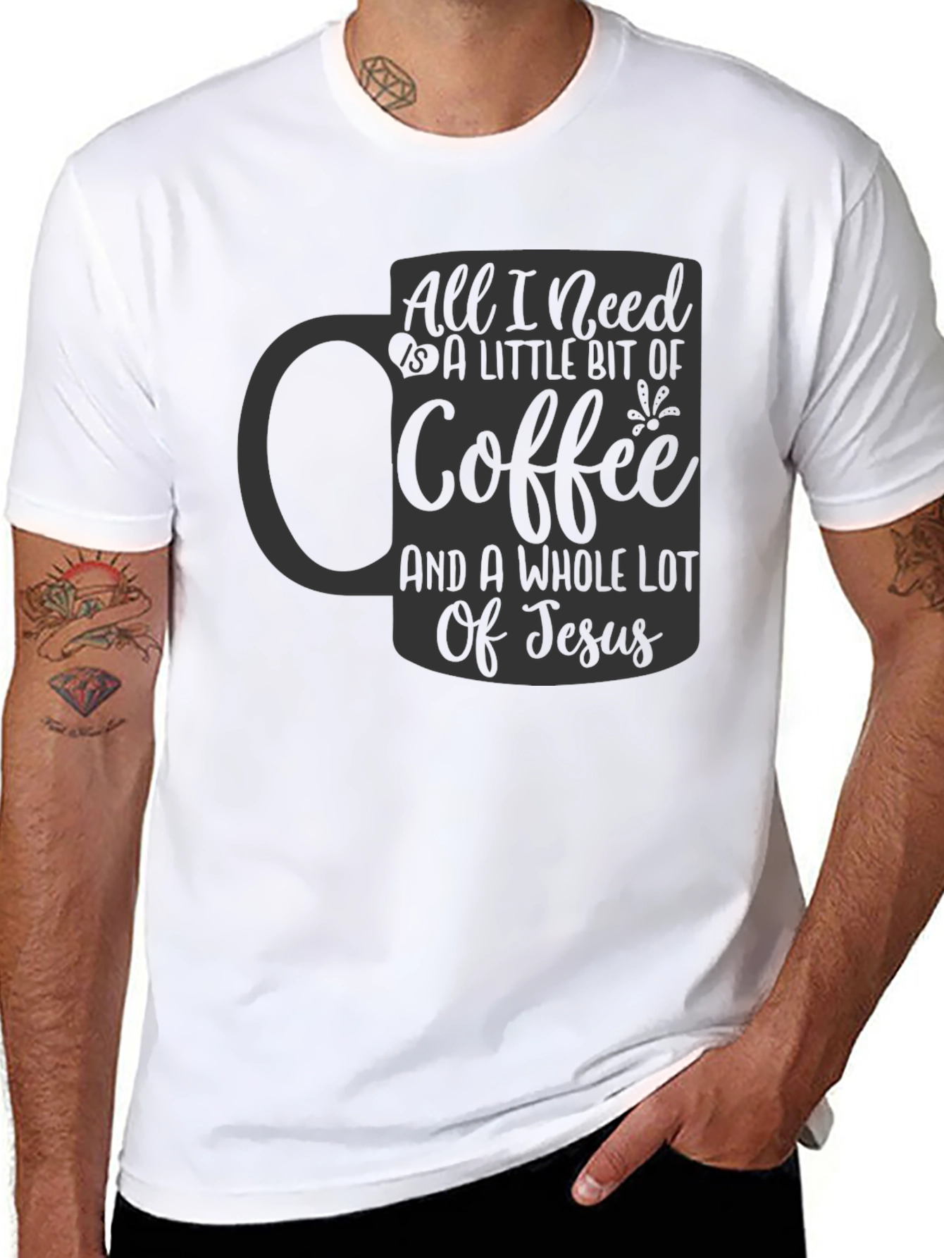 Coffee and Jesus T-Shirt - Christian Graphic Tee