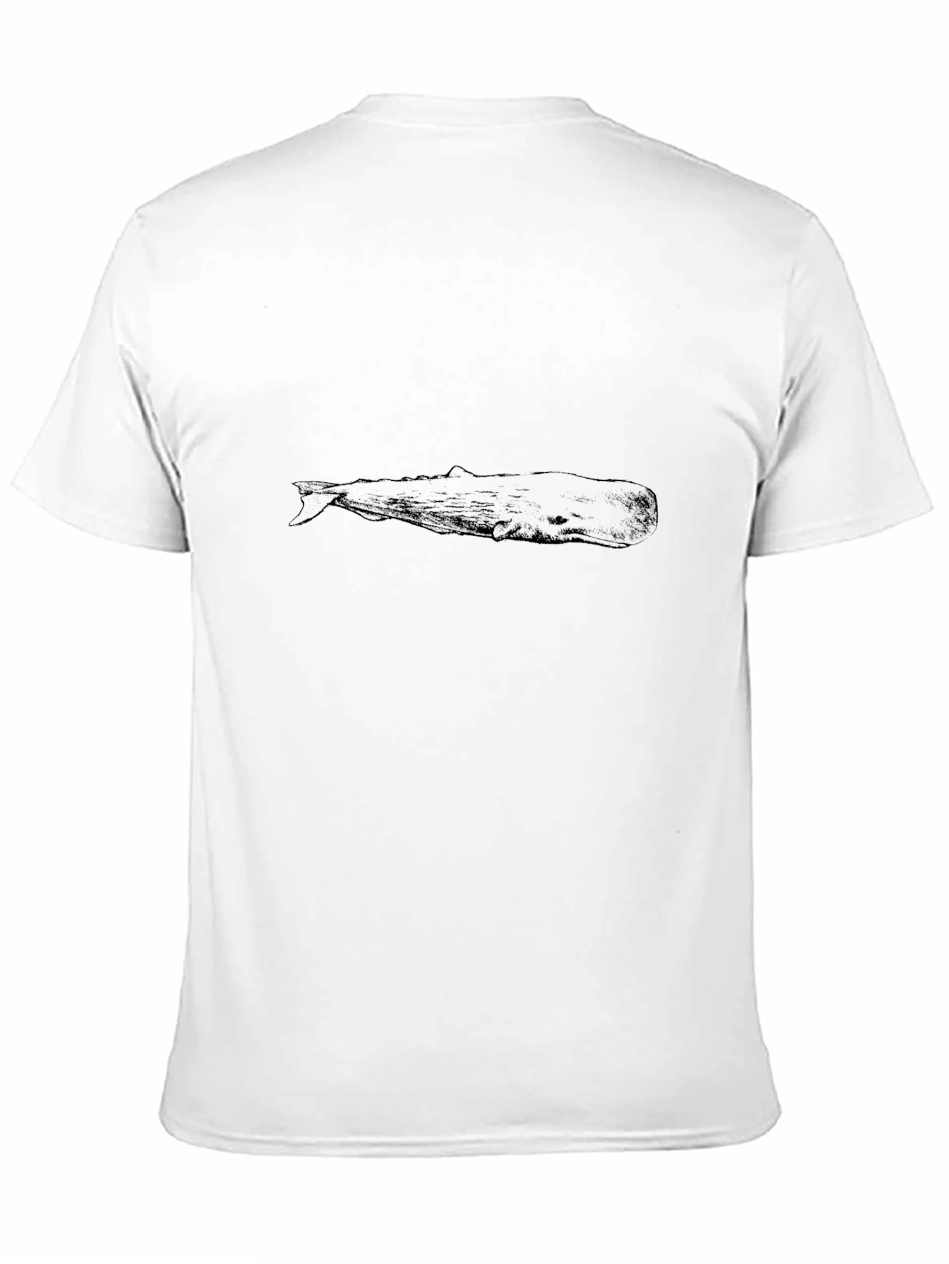 Whale Graphic Tee - Classic Black Cotton T-Shirt