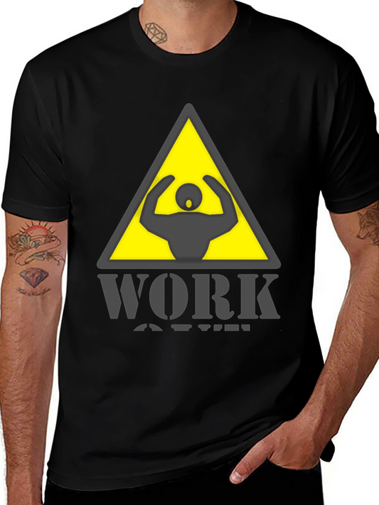 Work Out Warning Graphic Tee