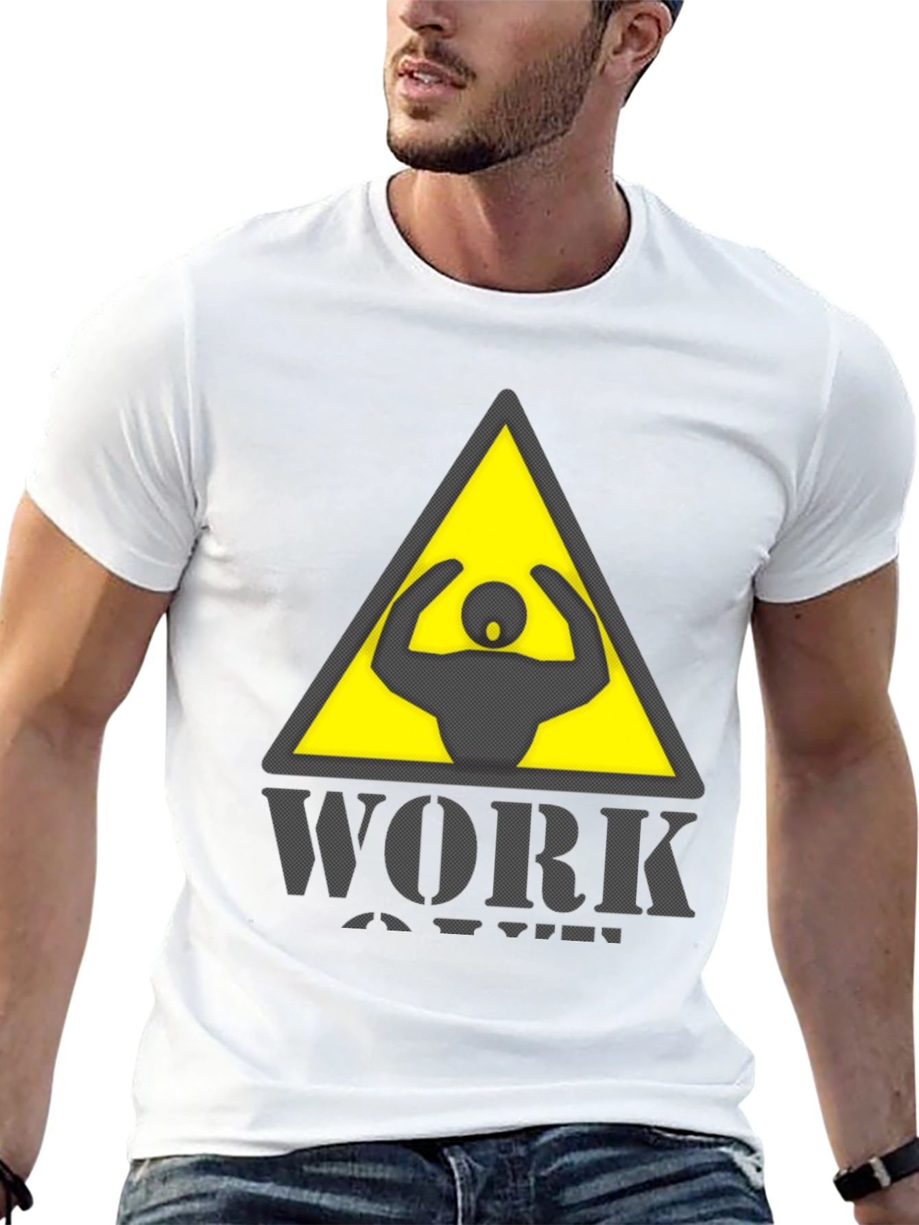 Work Out Warning Graphic Tee