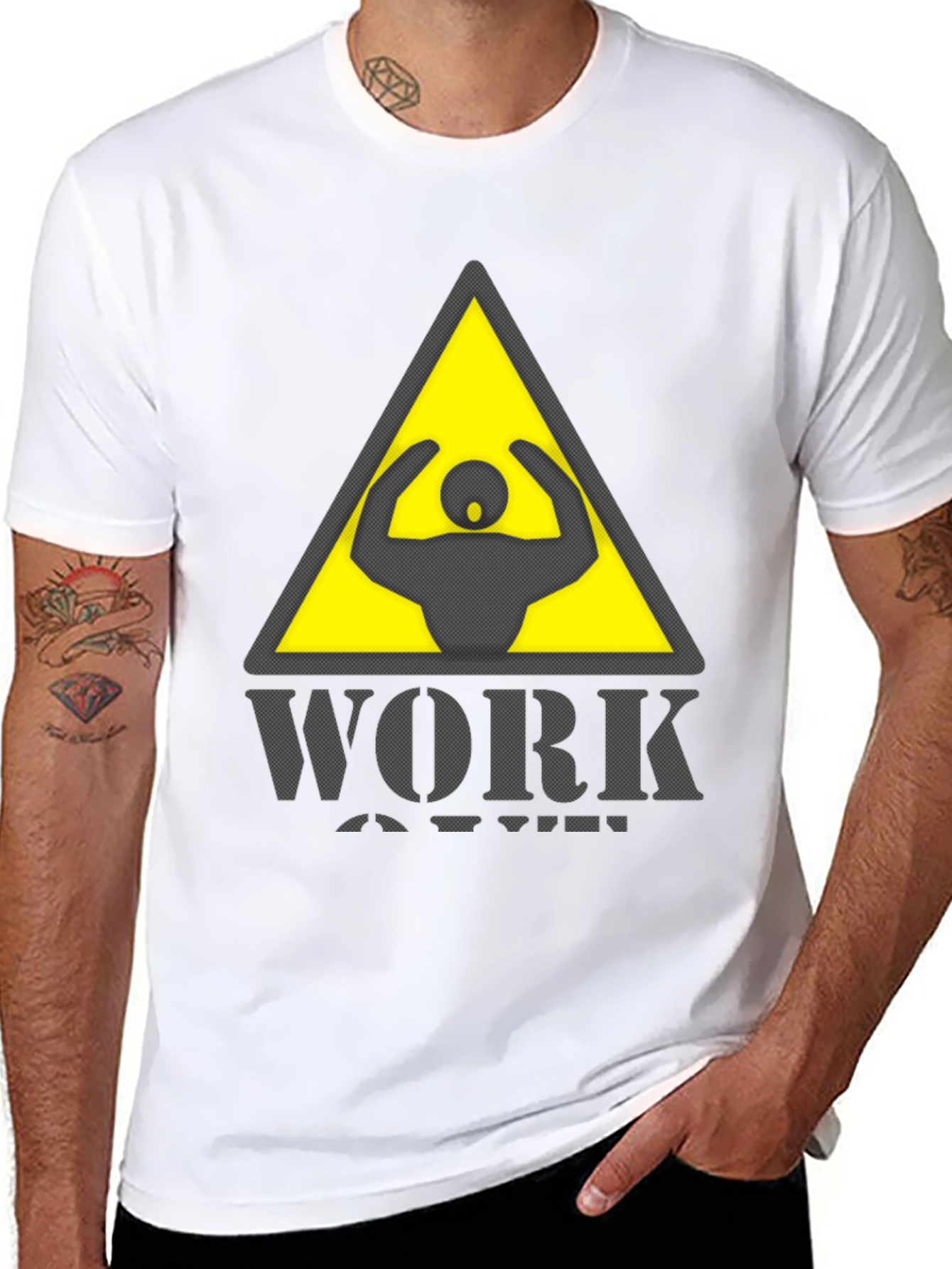 Work Out Warning Graphic Tee