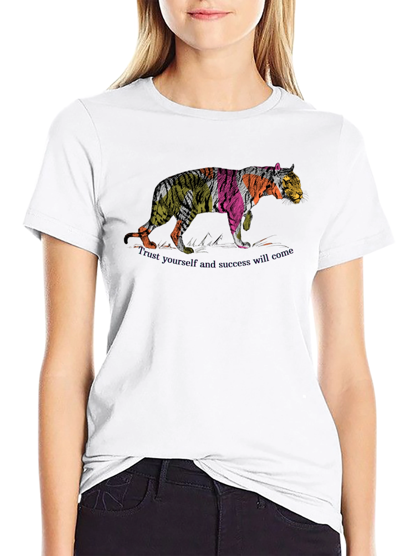 Tiger Graphic Tee - Trust Yourself!