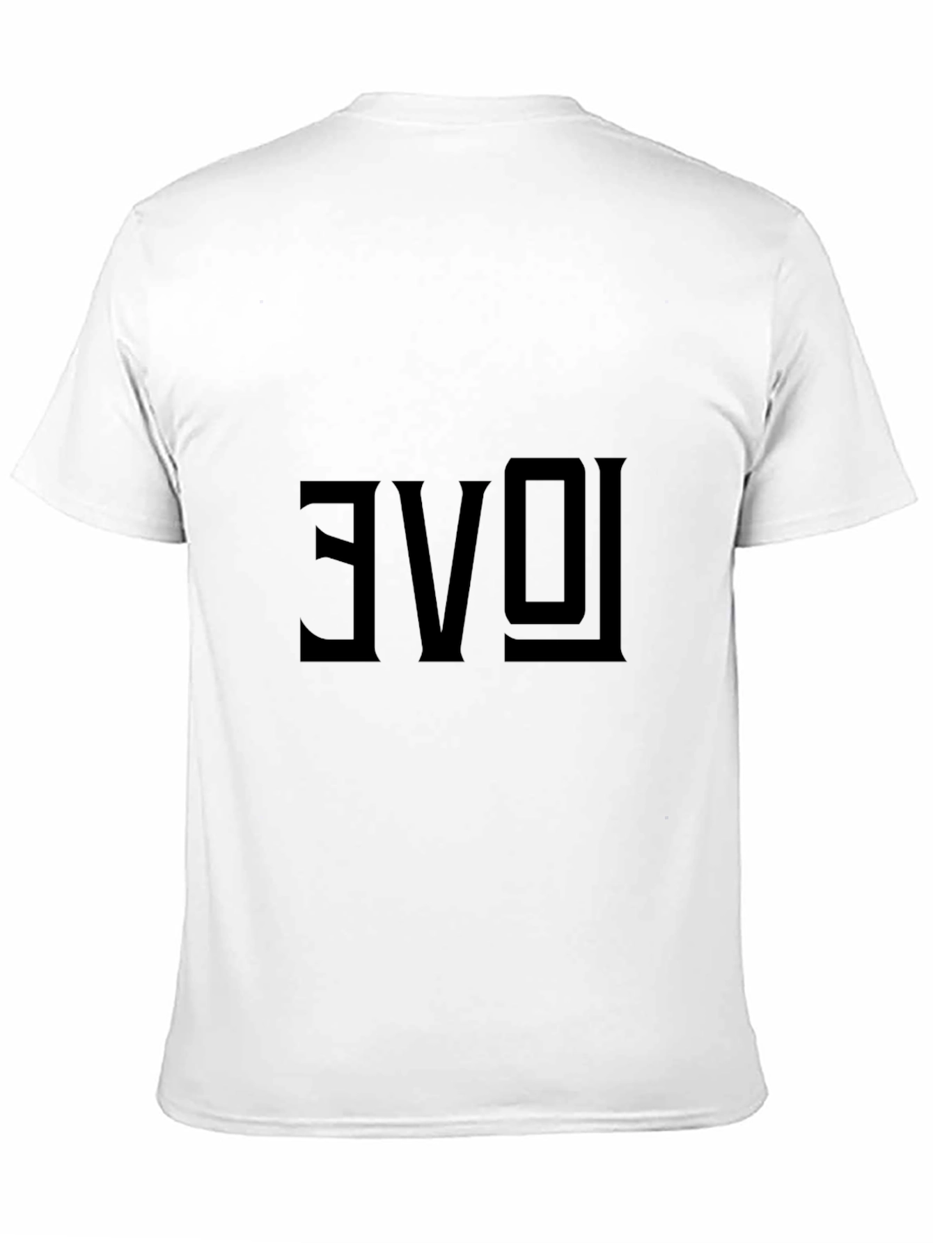 Reversed Love Graphic Black T-Shirt