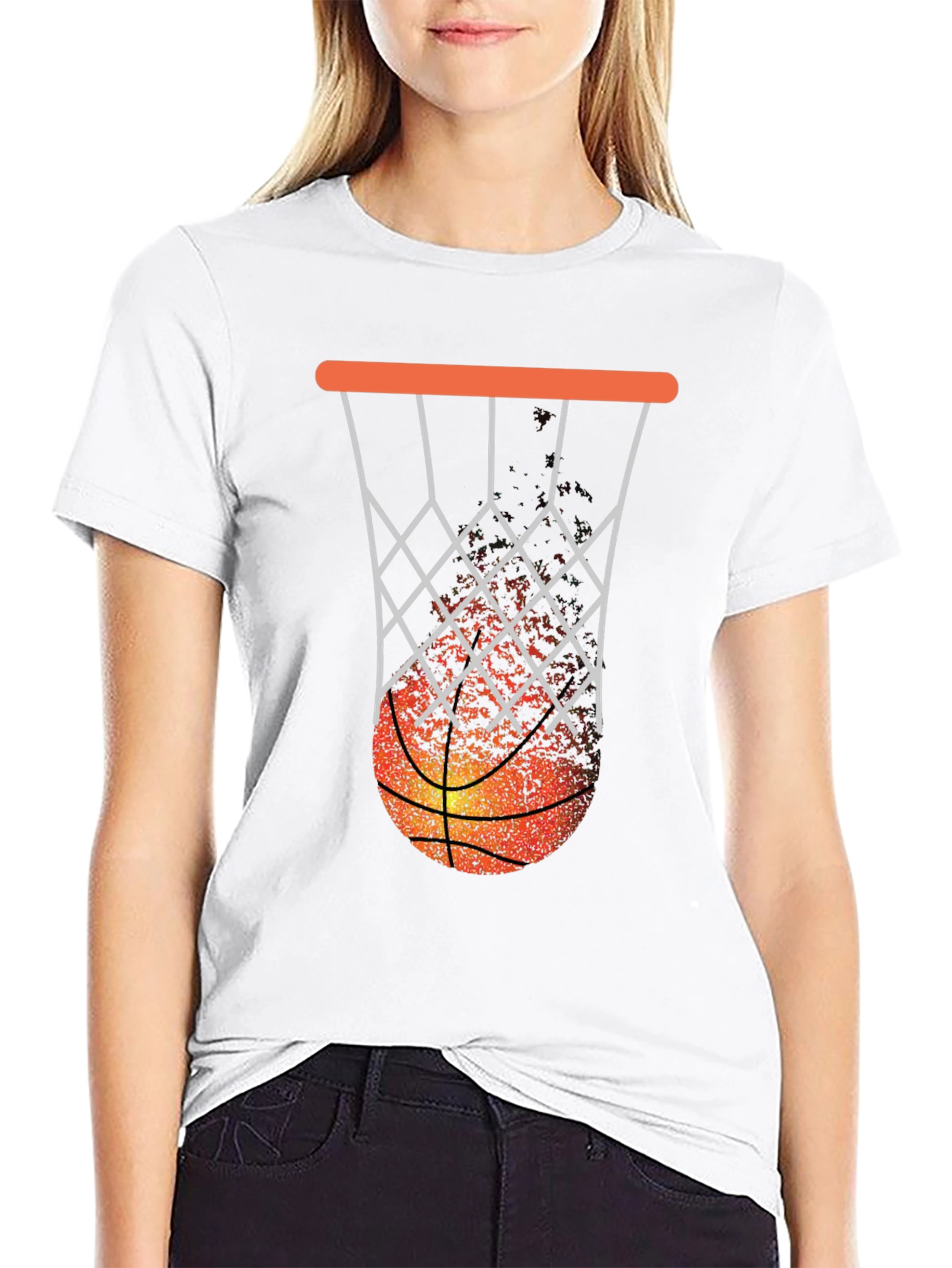 Basketball Hoop Graphic Tee