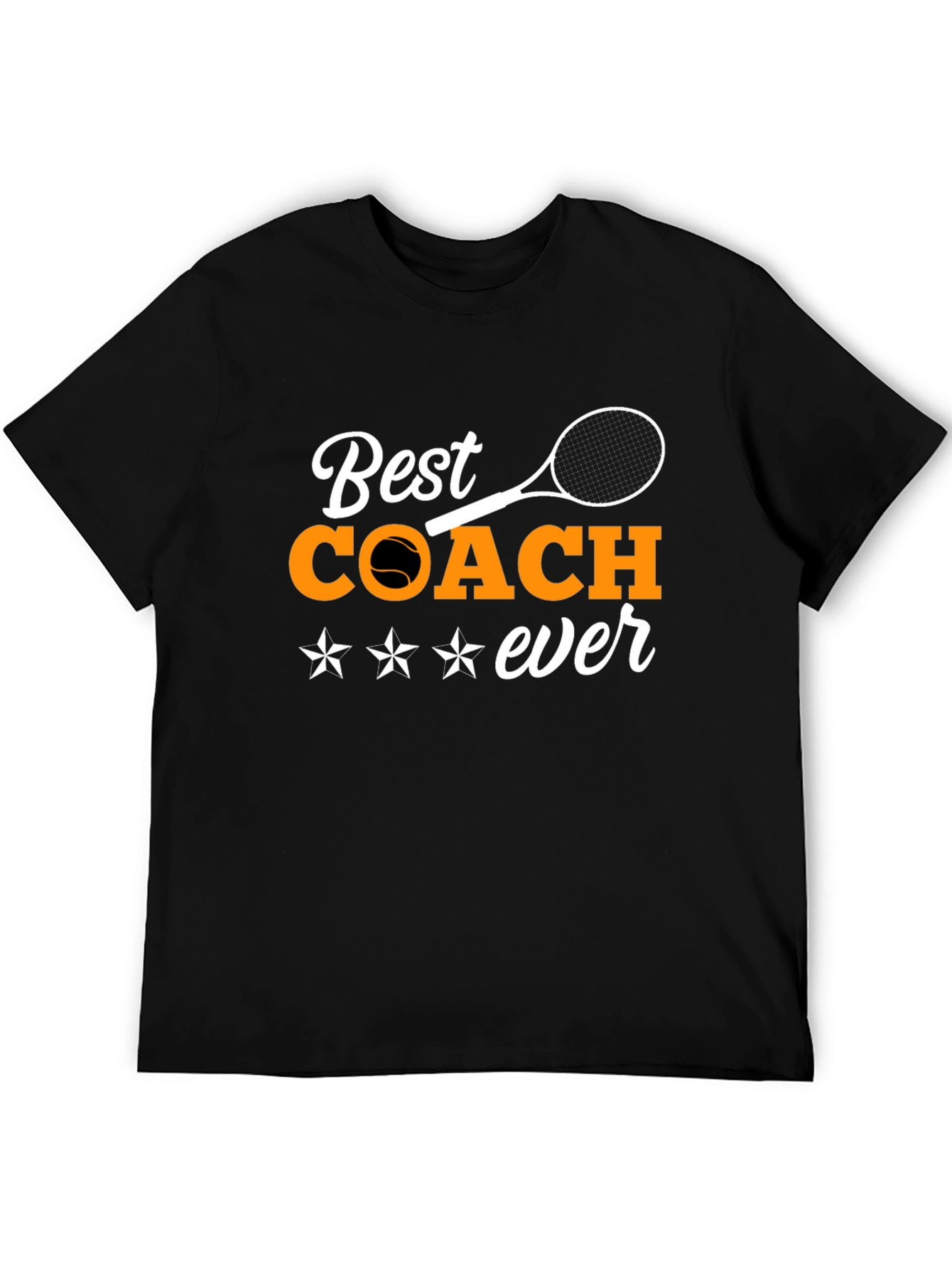 Best Coach Ever Graphic T-Shirt - Tennis Coach Gift