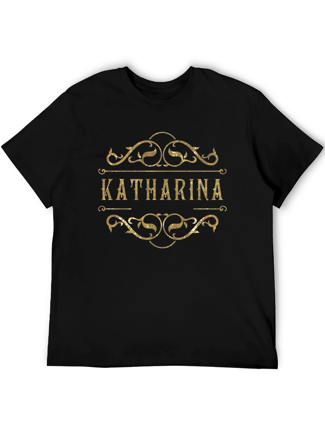 Katharina Personalized Black T-Shirt