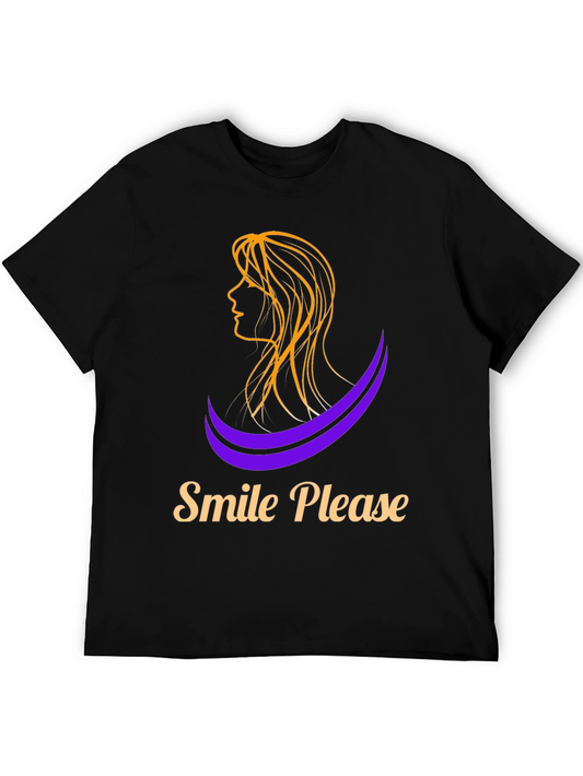 Smile Please Graphic Tee - Stylish Comfort