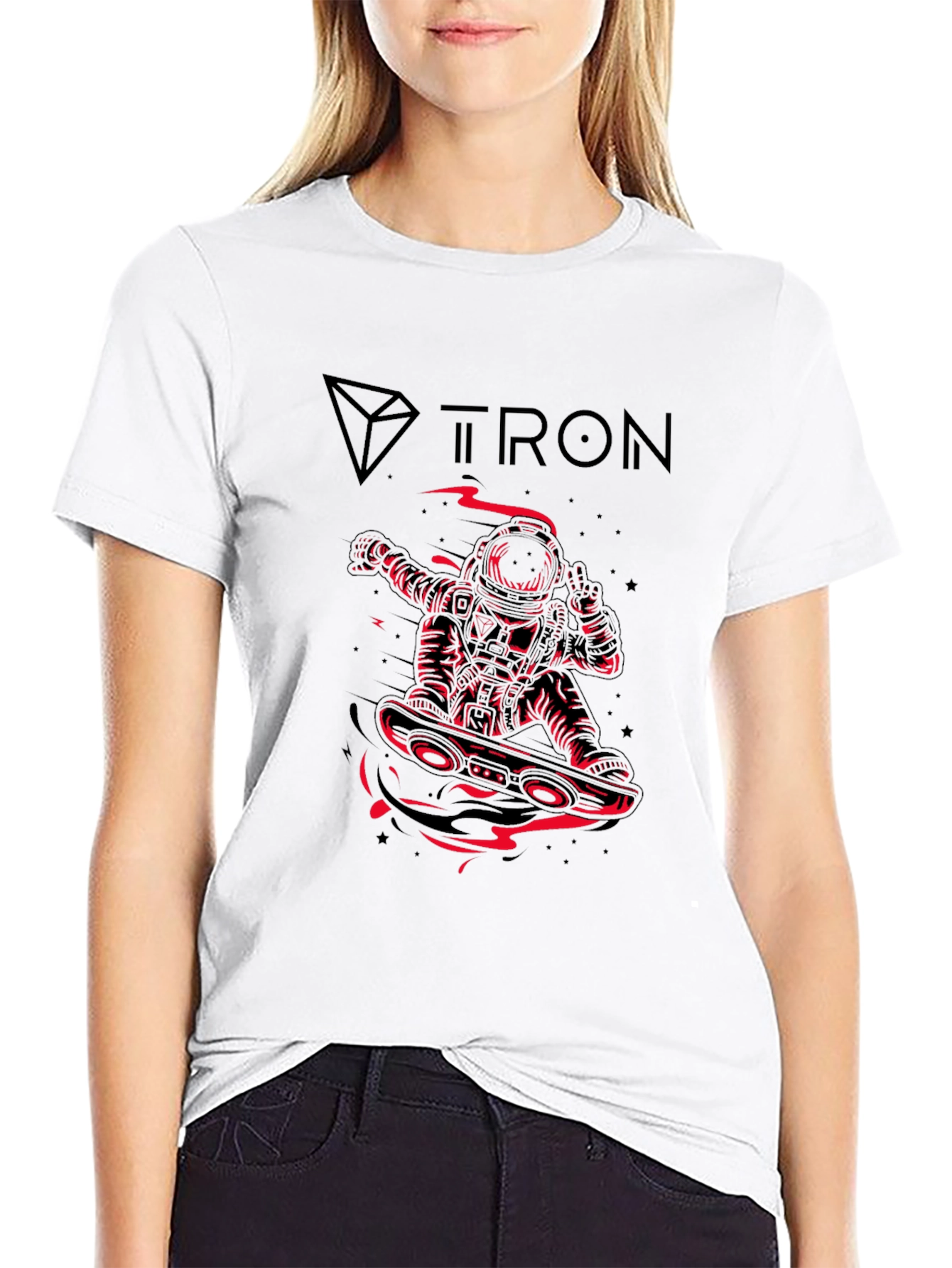 Tron Astronaut Graphic Tee - Black