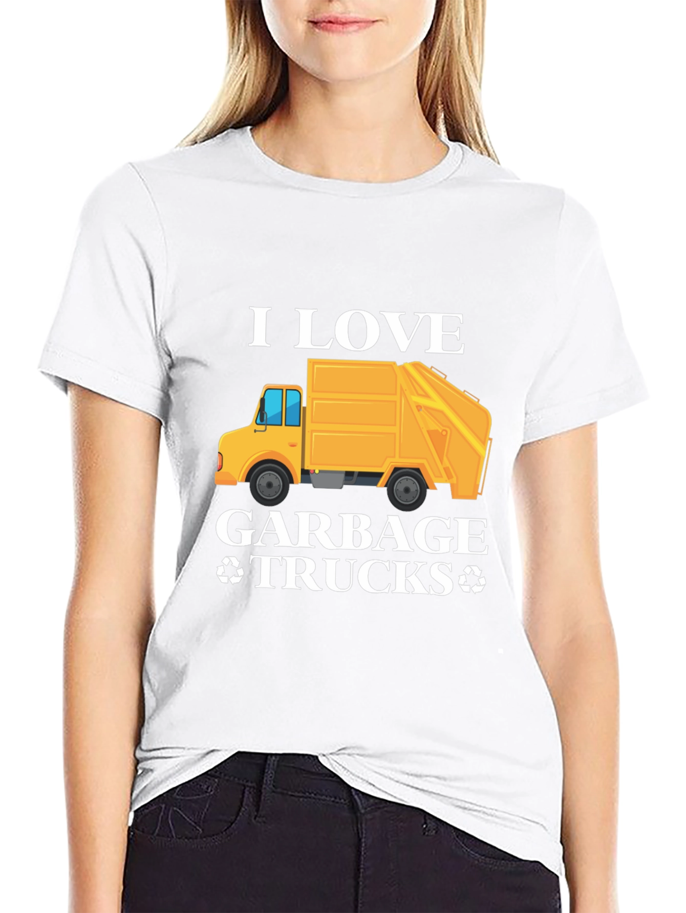 I Love Garbage Trucks Graphic T-Shirt