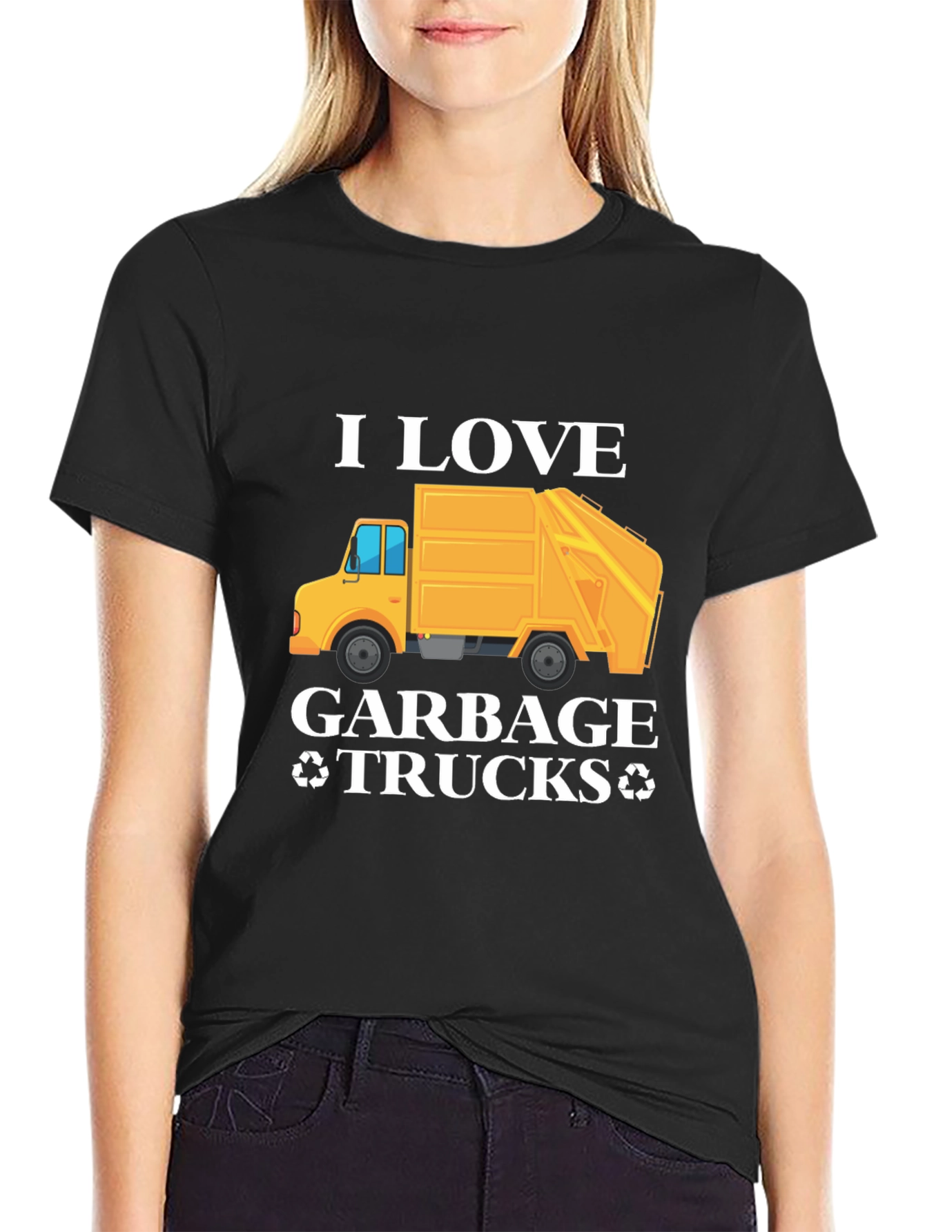 I Love Garbage Trucks Graphic T-Shirt