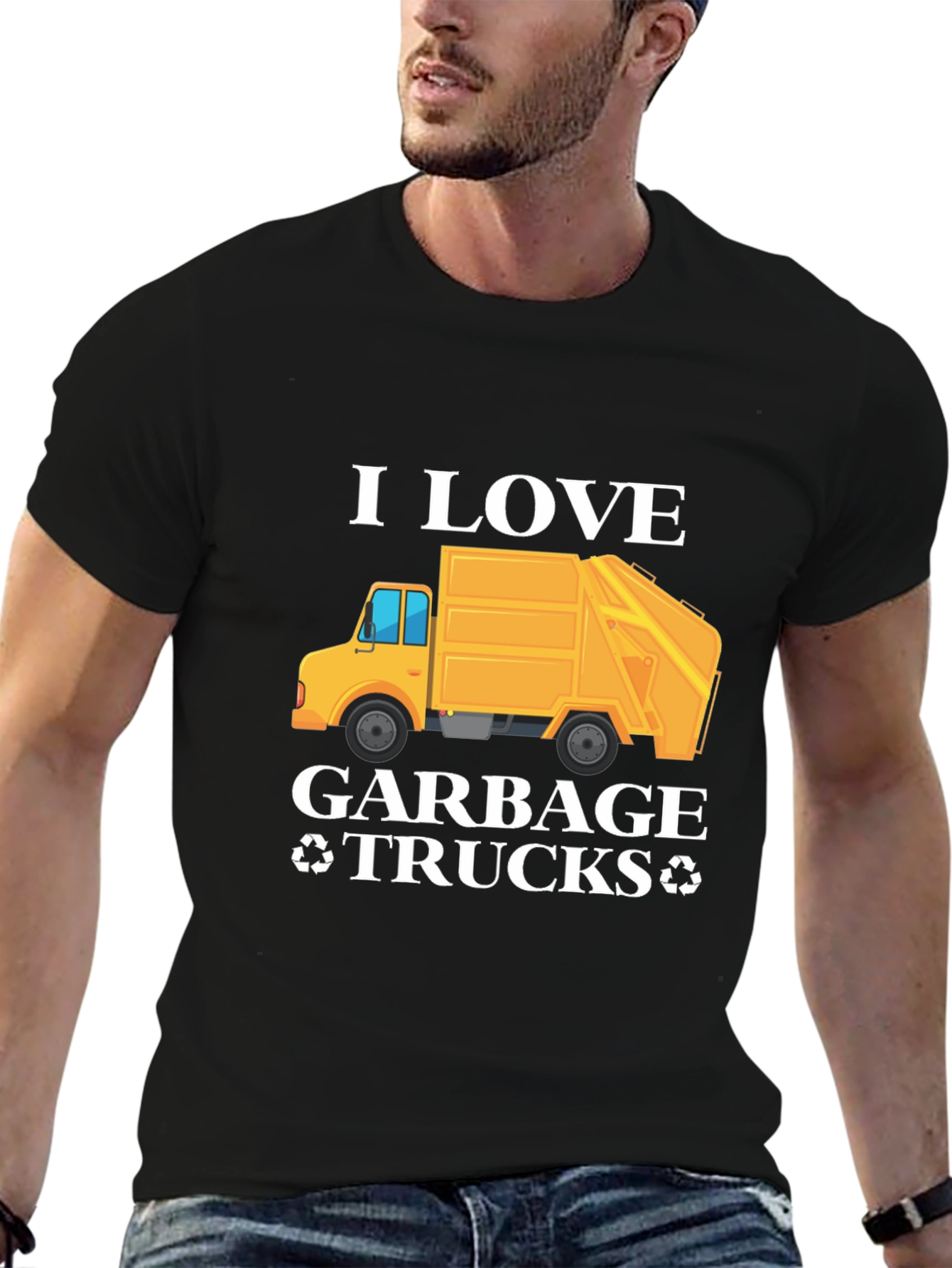 I Love Garbage Trucks Graphic T-Shirt