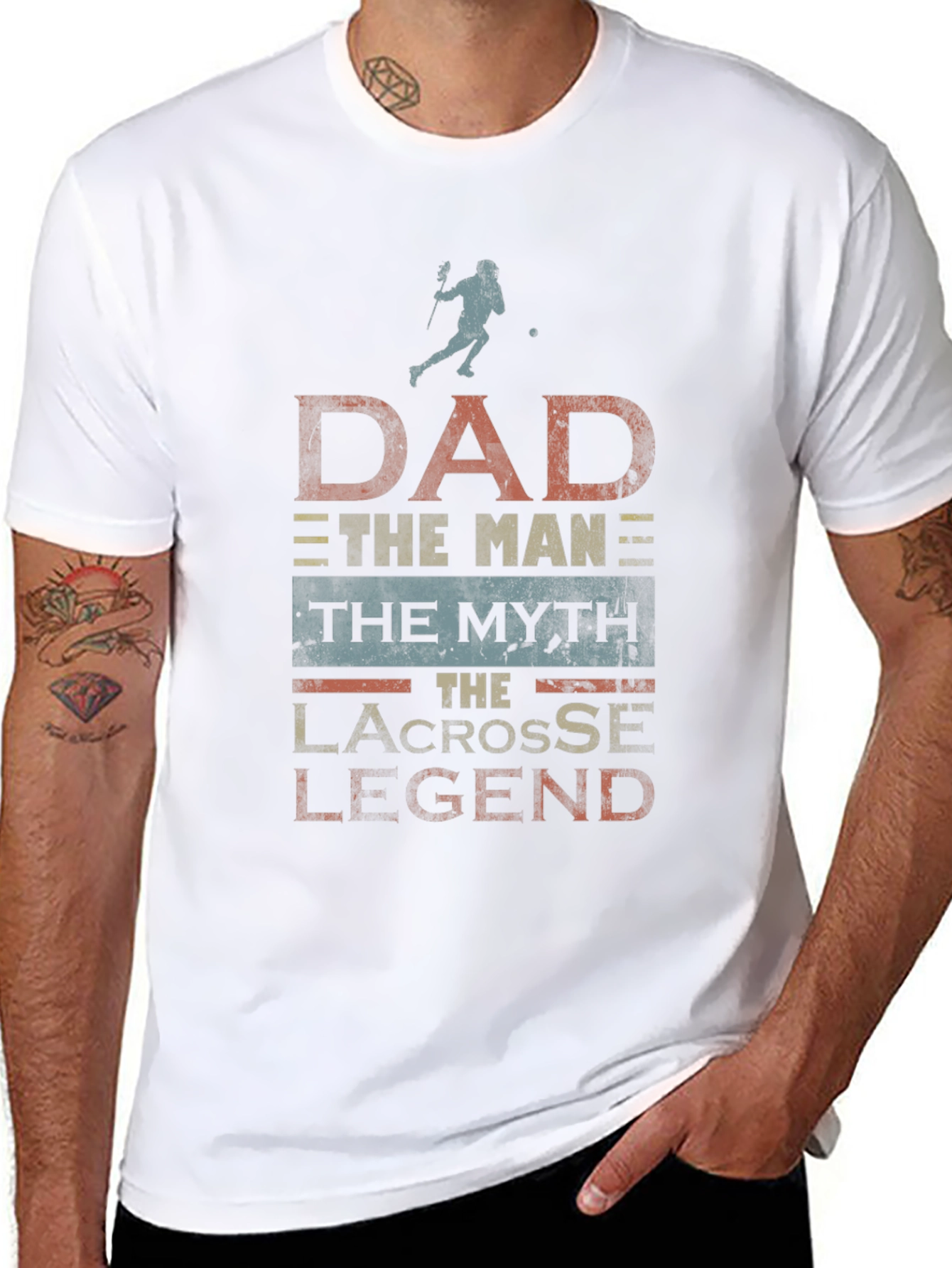 Dad Lacrosse Legend Graphic T-Shirt