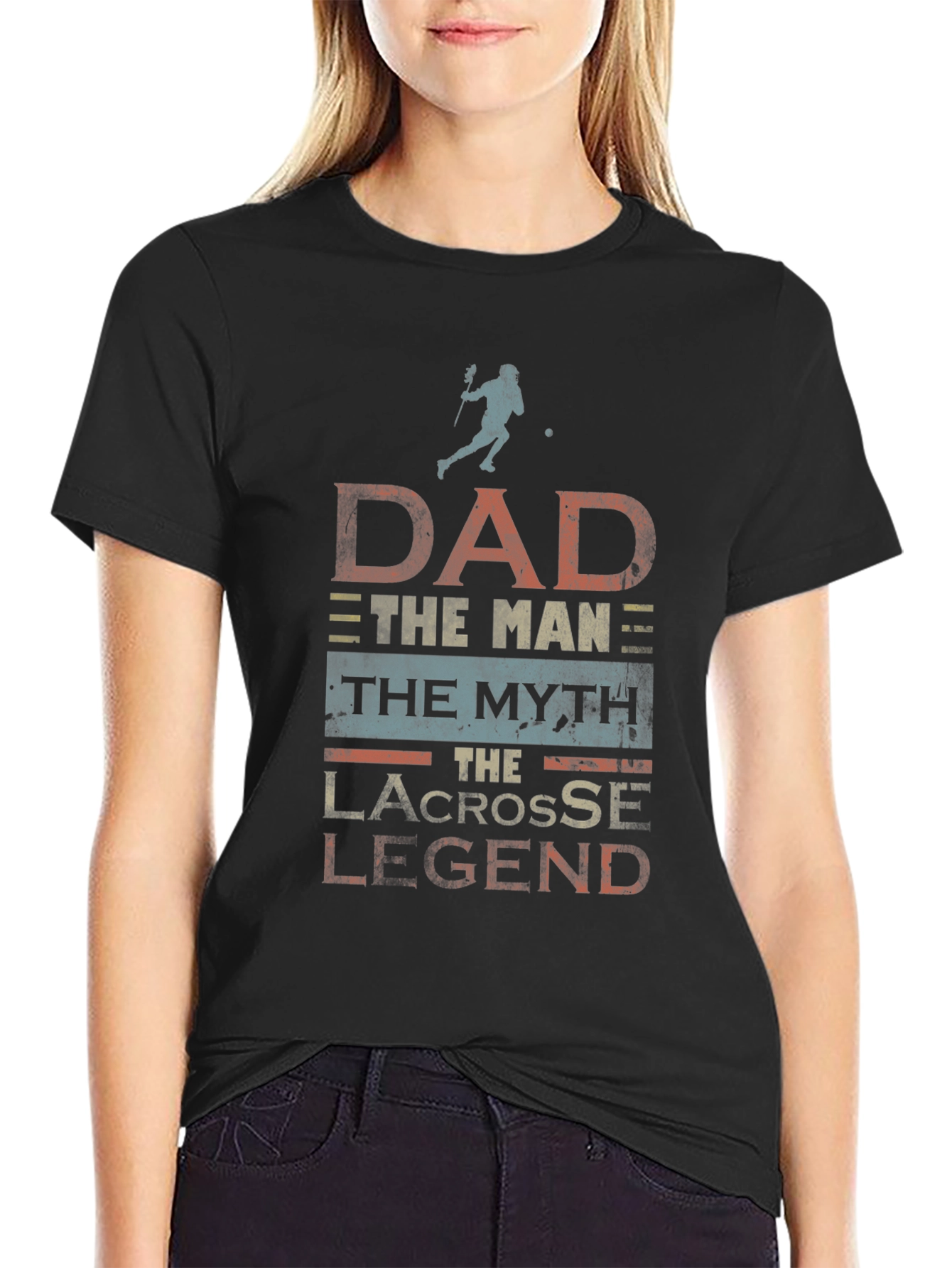 Dad Lacrosse Legend Graphic T-Shirt