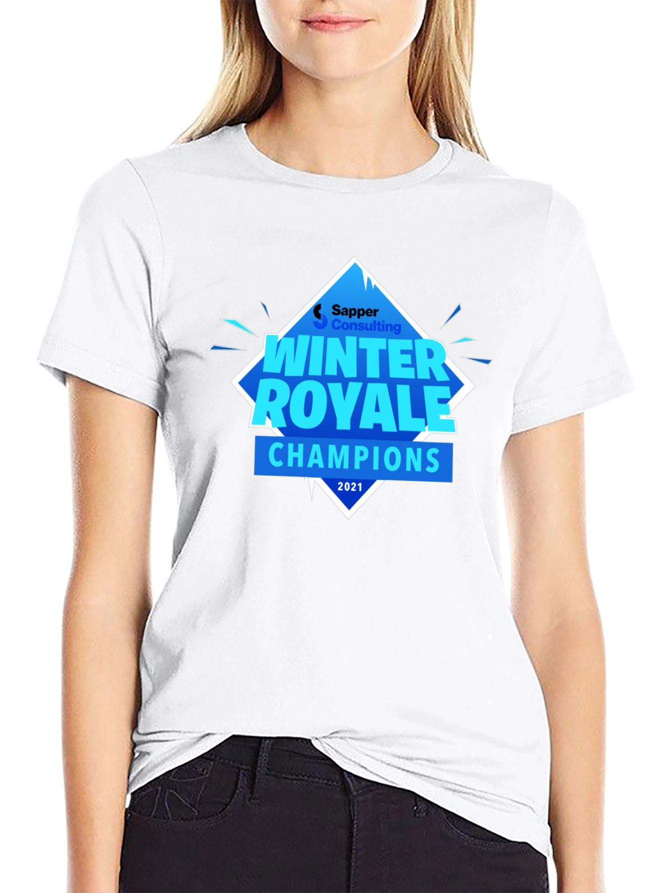 Winter Royale Champions Black Graphic T-Shirt
