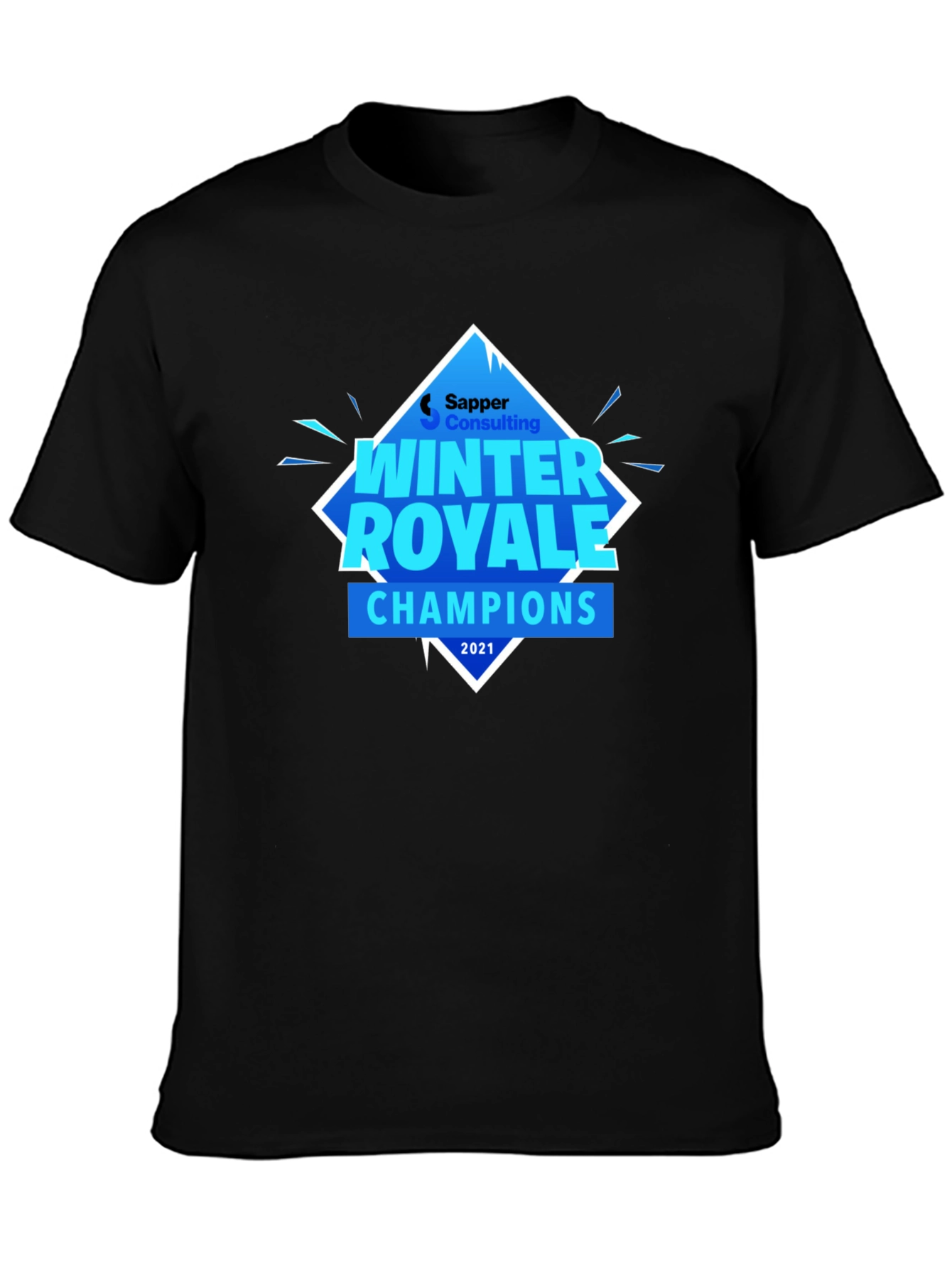 Winter Royale Champions Black Graphic T-Shirt