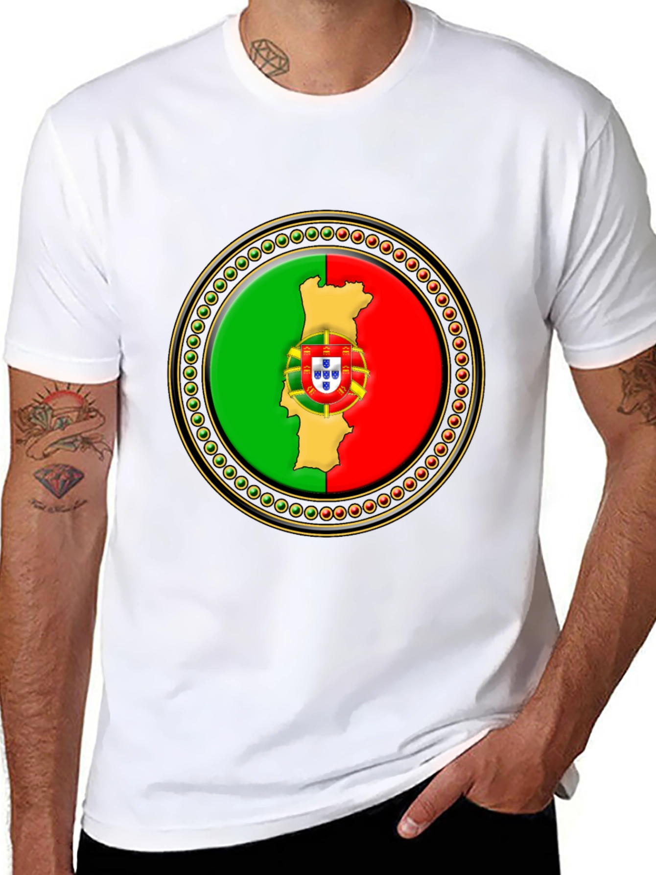 Portugal Flag Graphic T-Shirt