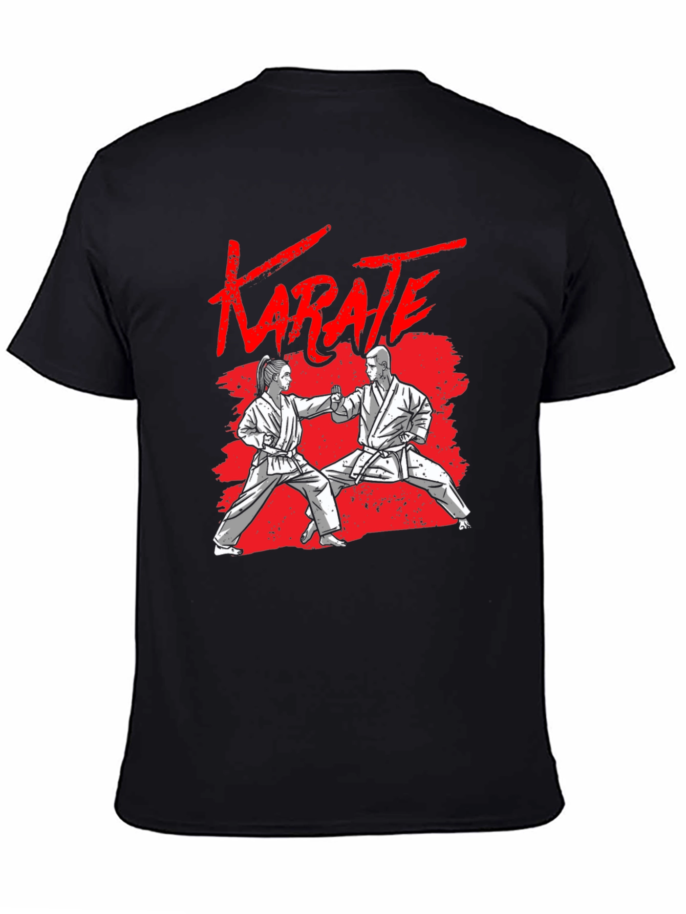 Karate Graphic Black T-Shirt