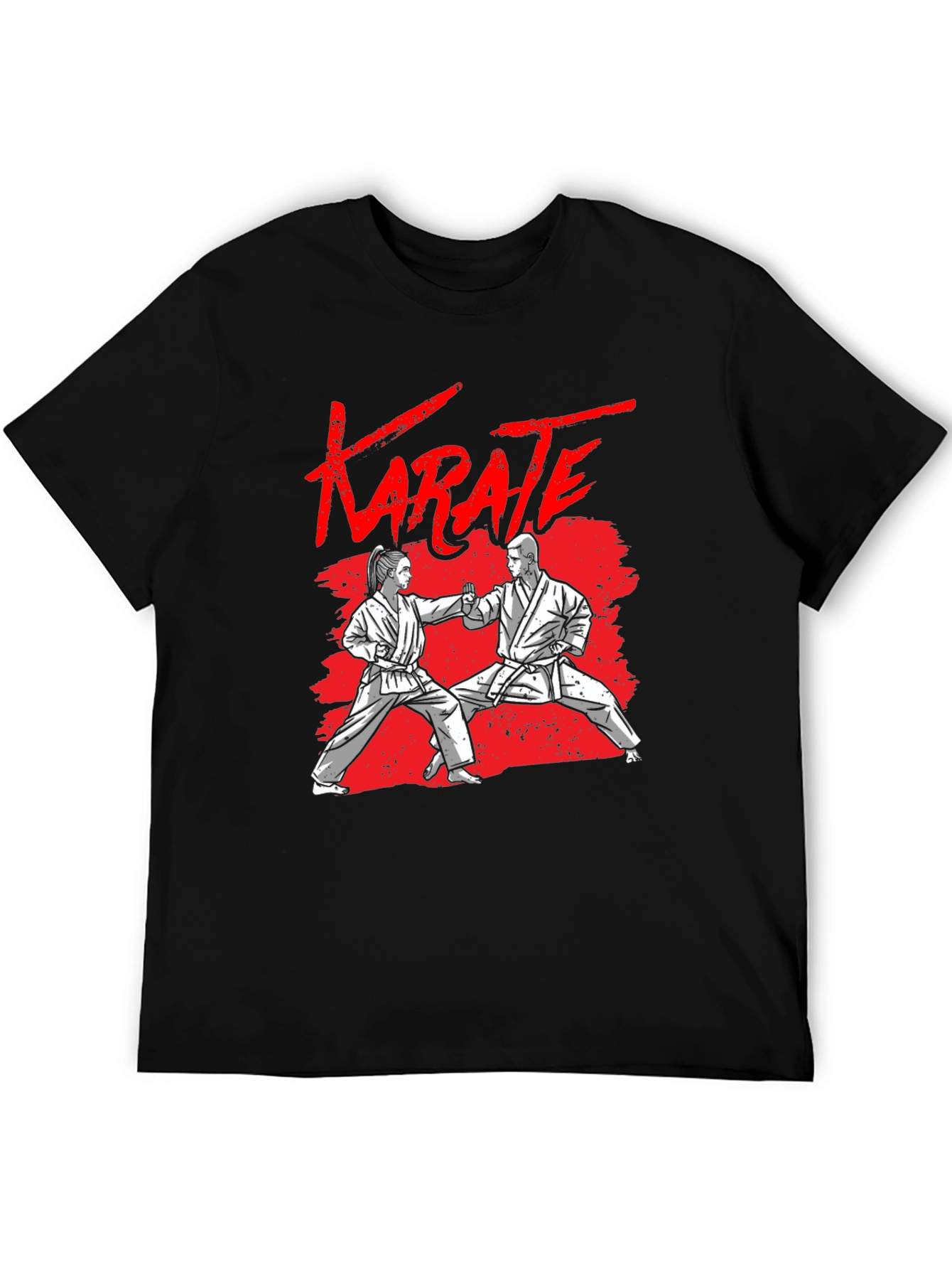 Karate Graphic Black T-Shirt