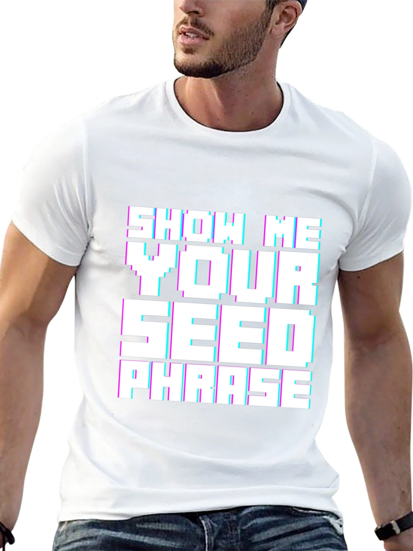 Show Me Your Seed Phrase Black T-Shirt