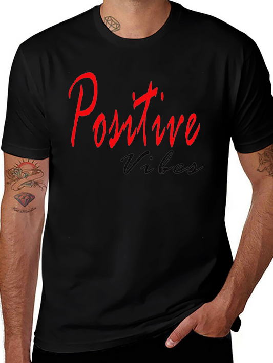 Positive Vibes Black T-Shirt
